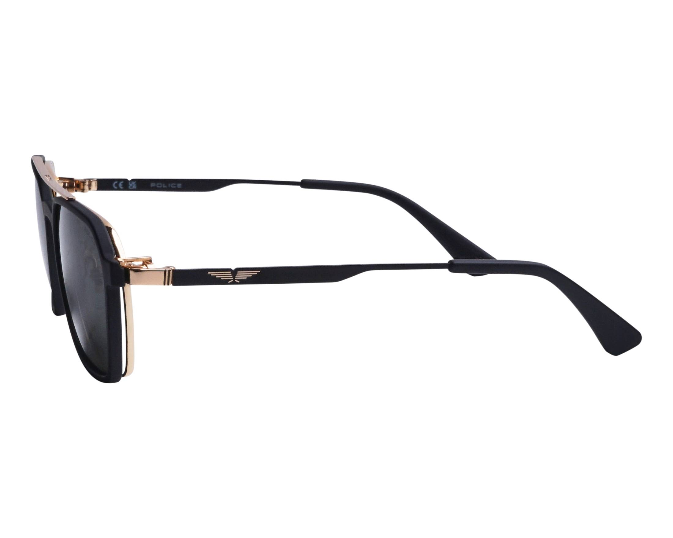 Police UPLP10 302P 54-19 Noir Or vue 360 degr&eacute;s 5