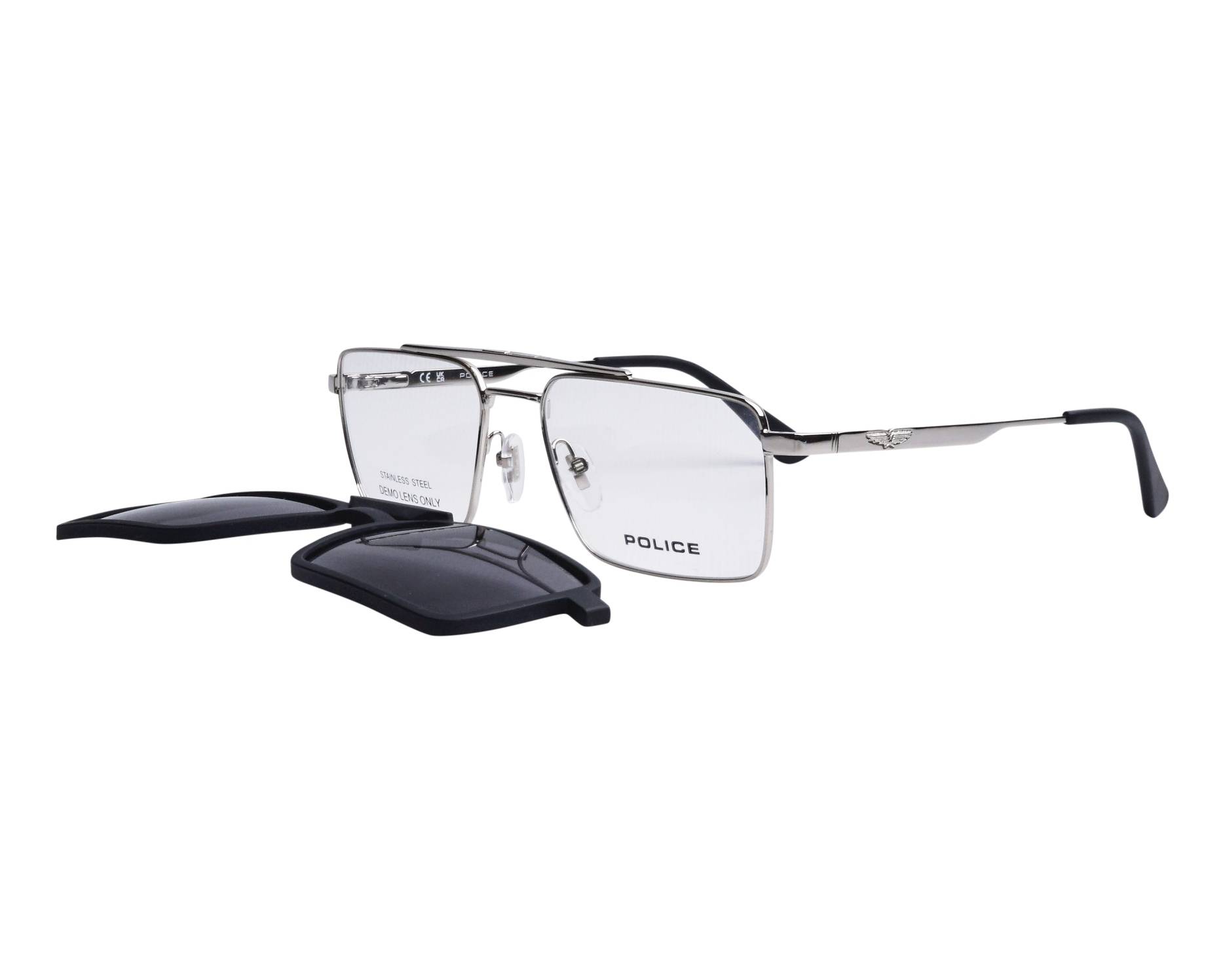 Police UPLR61 579P 55-18 Steel Black vue 360 degr&eacute;s 5