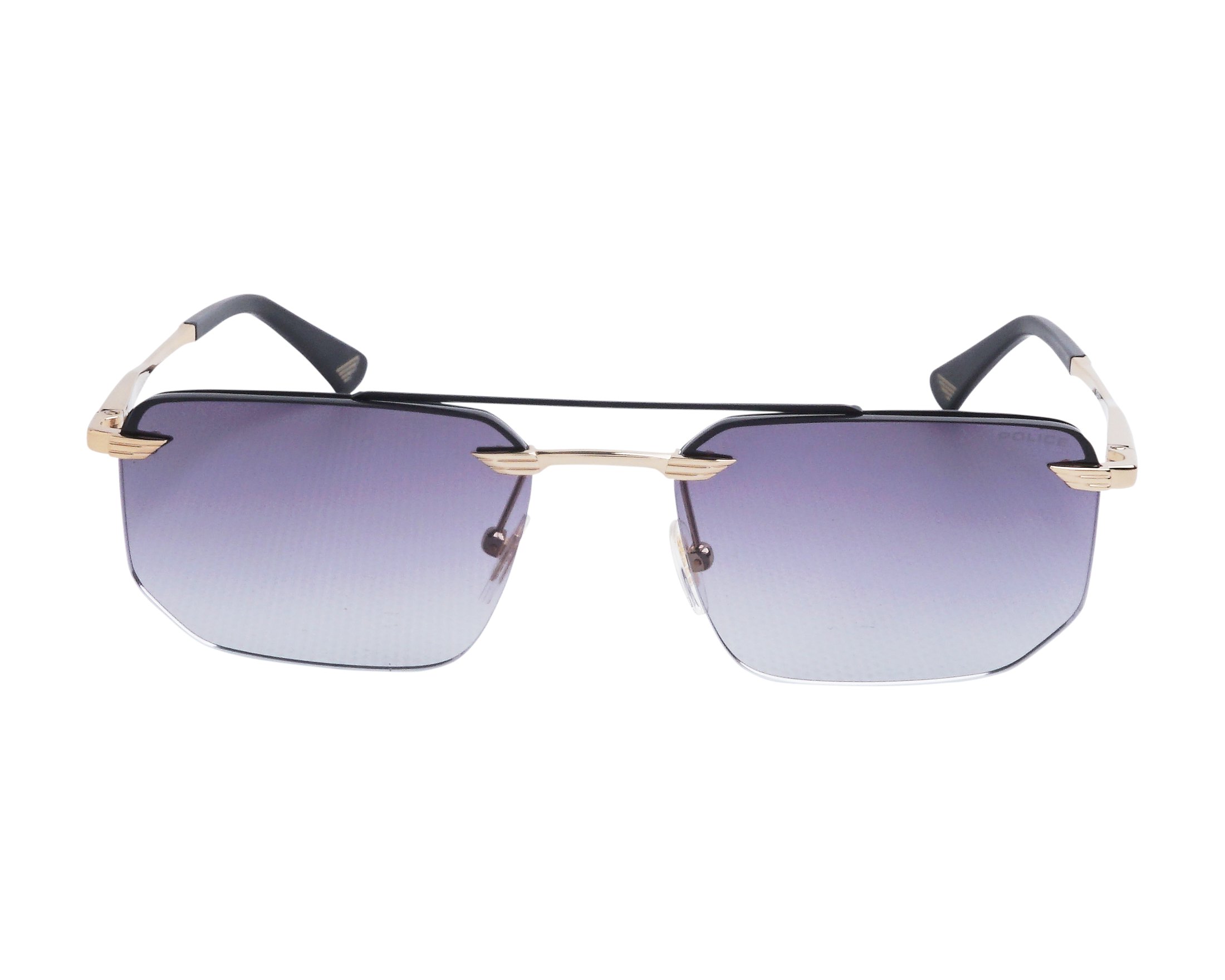 Police SPLU-76 0302 57-18 gold schwarz vue de face