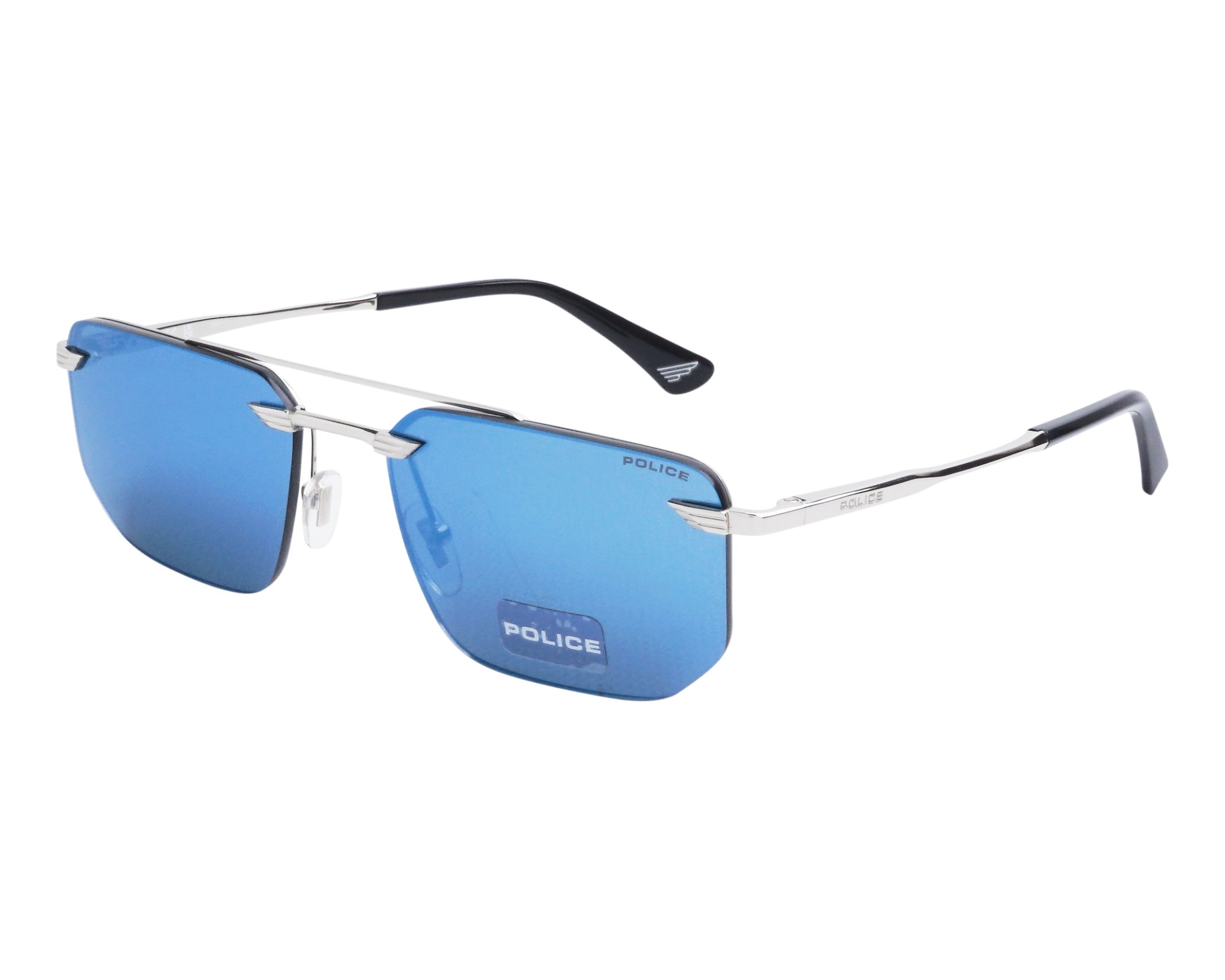 Police SPLU-76 579B 57-18 Acier Bleu vue de profil