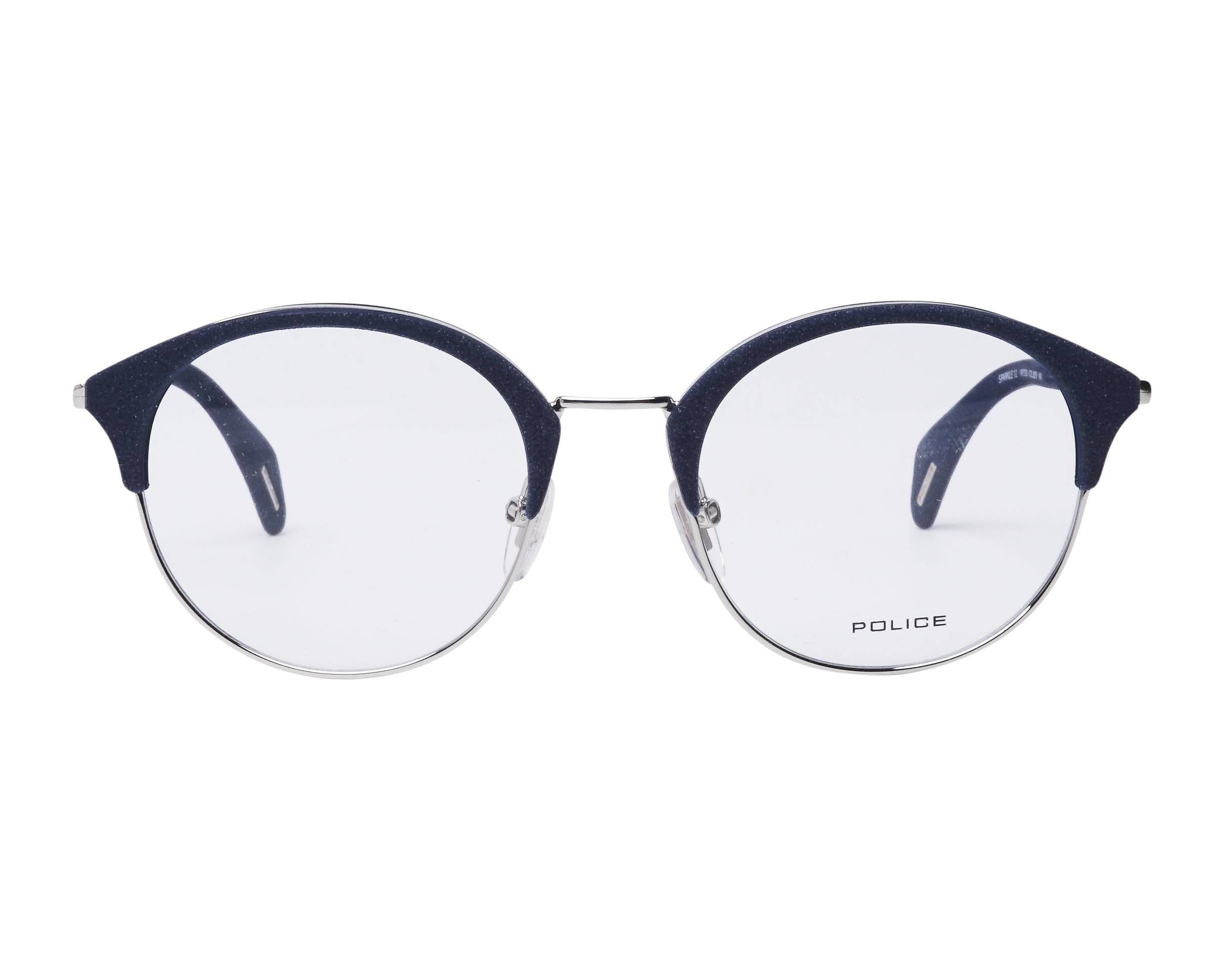 Police VPL730 0579 50-20 Bleu Métal vue de face