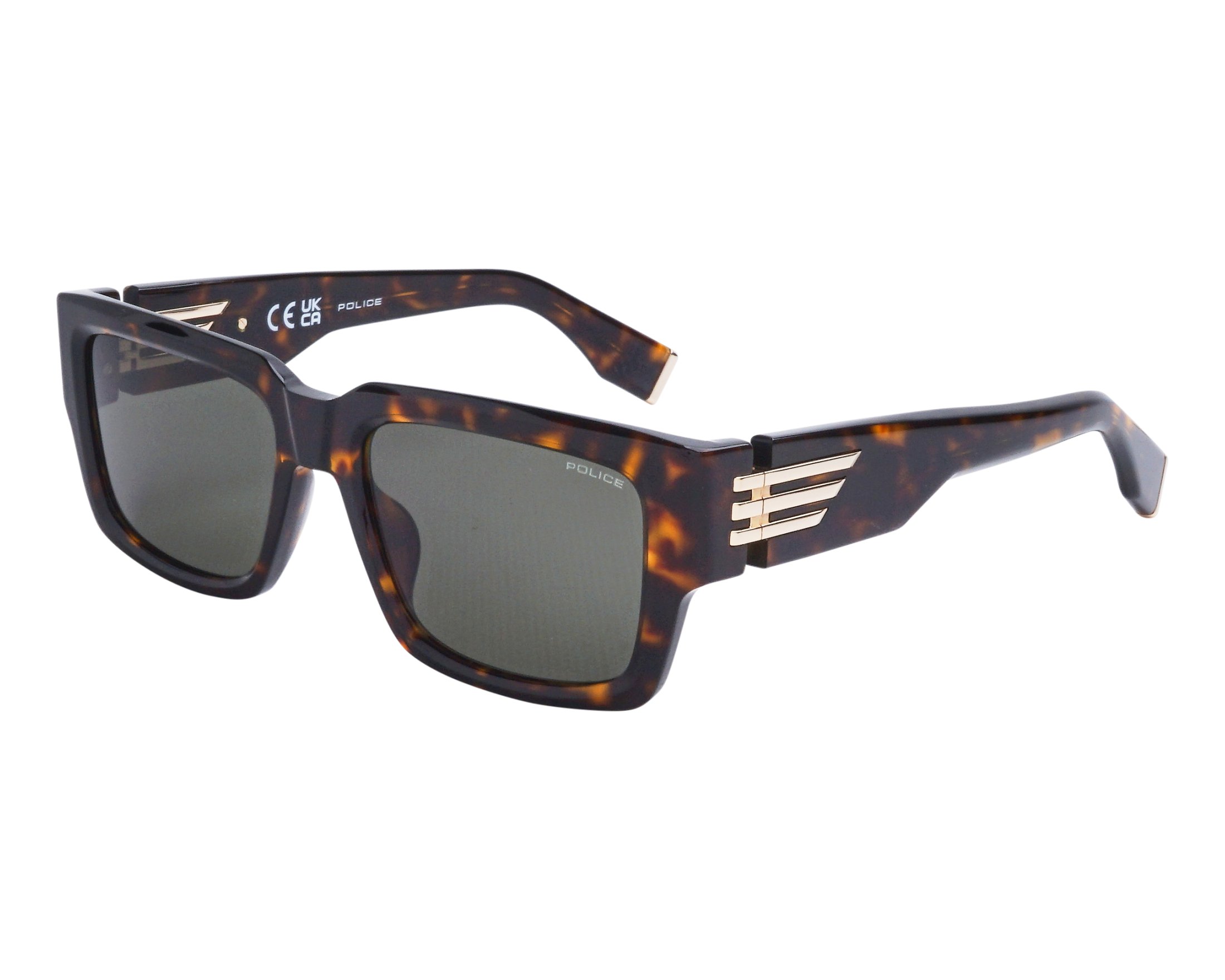 Police SPLU-78 0722 56-19 Havane Or vue de profil