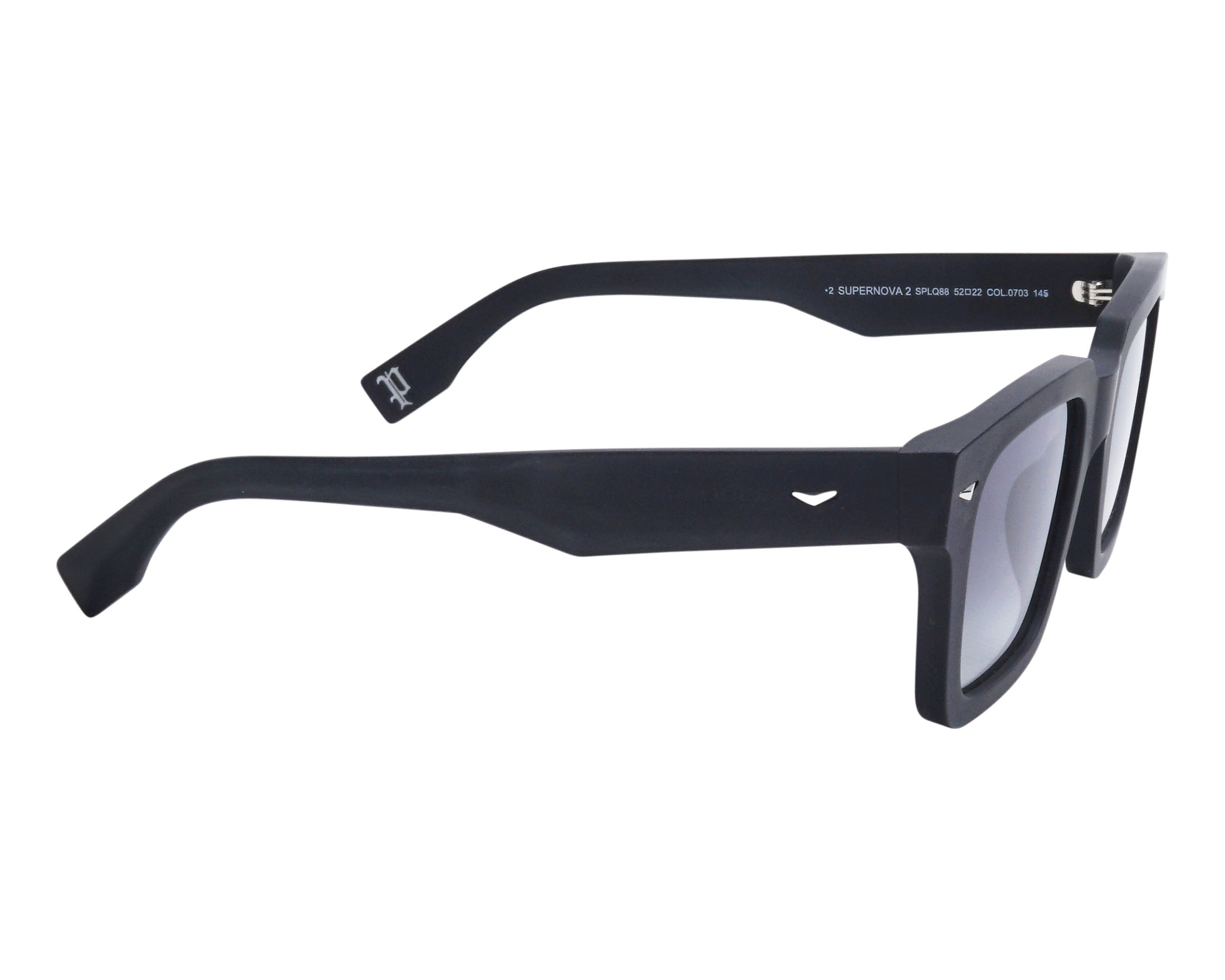 Police SPLQ-88 0703 52-22 Black Steel vue de c&ocirc;t&eacute;