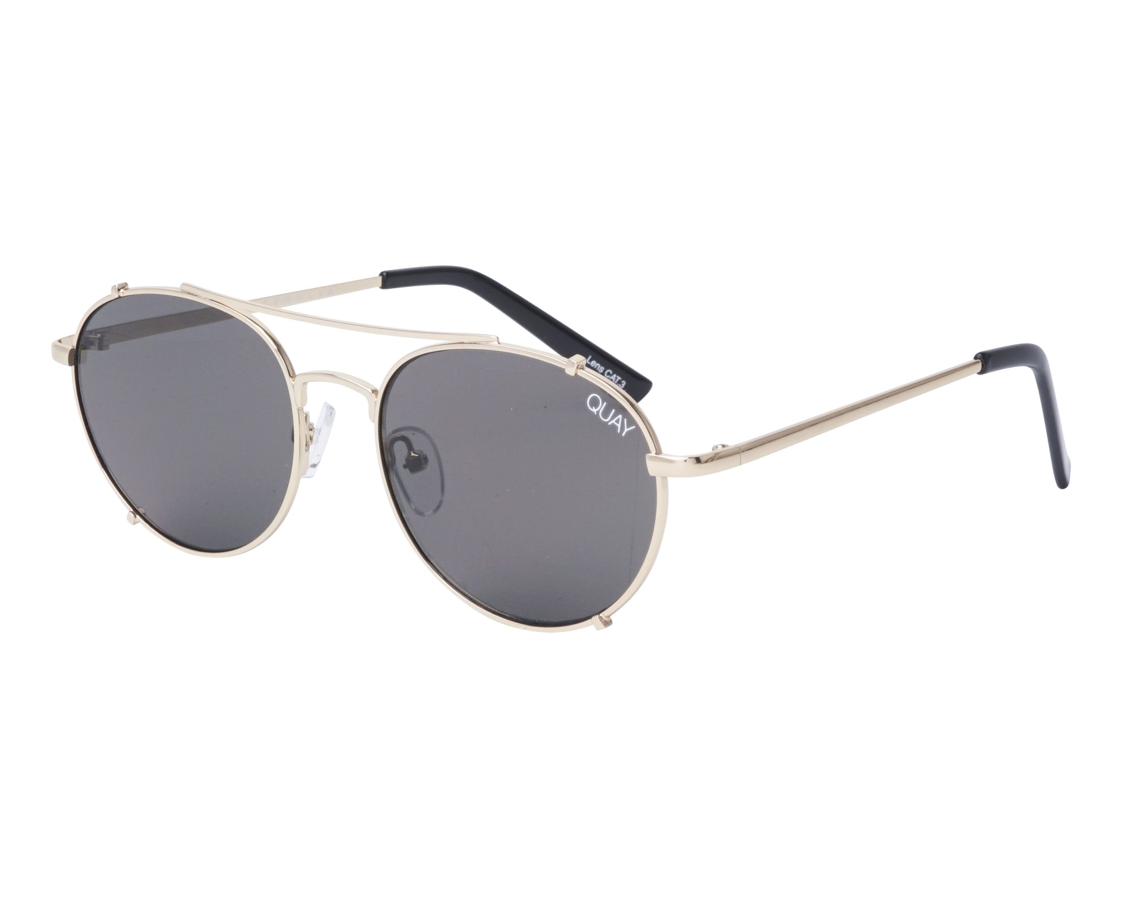 Quay Australia Sunglasses Little J QW-000327 GLD-SMK display picture 1