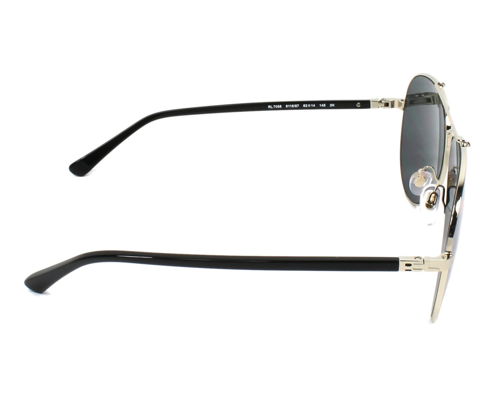 Ralph Lauren RL7058 911687 62-14 Or Noir vue de c&ocirc;t&eacute;