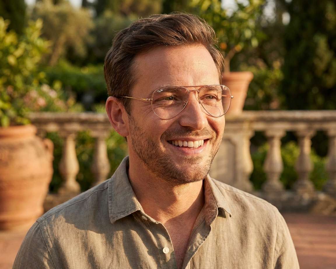 Ray-Ban RX-6489 3094 55-14 Rose doré  vue 360 degr&eacute;s 13