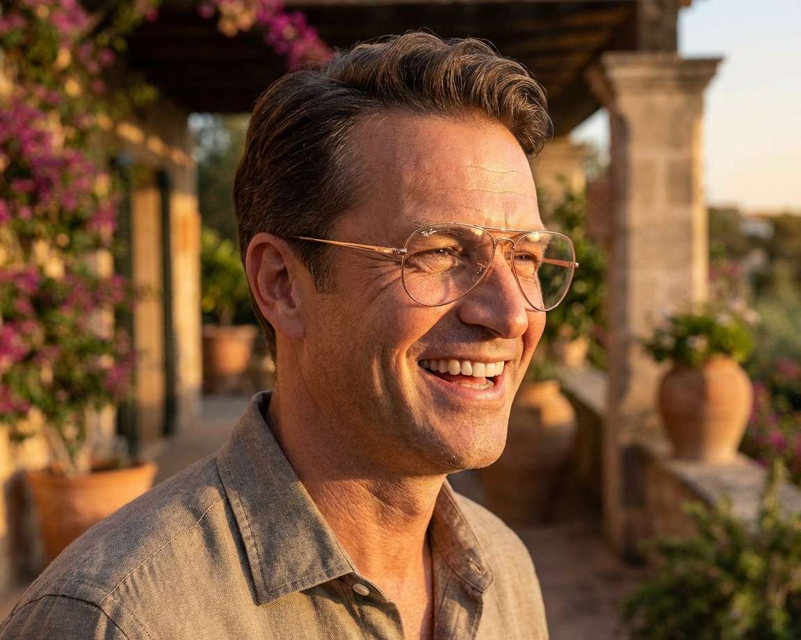 Ray-Ban RX-6489 3094 55-14 Rose doré  vue 360 degr&eacute;s 14