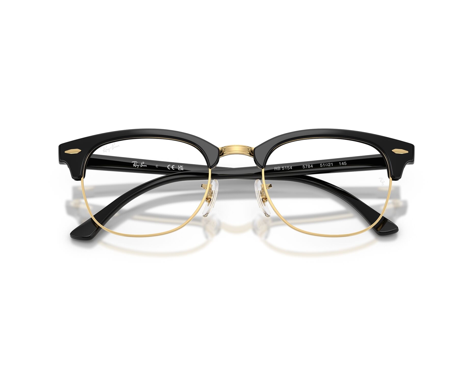 Ray-Ban RX5154 5784 51-21 Noir  vue 360 degr&eacute;s 5