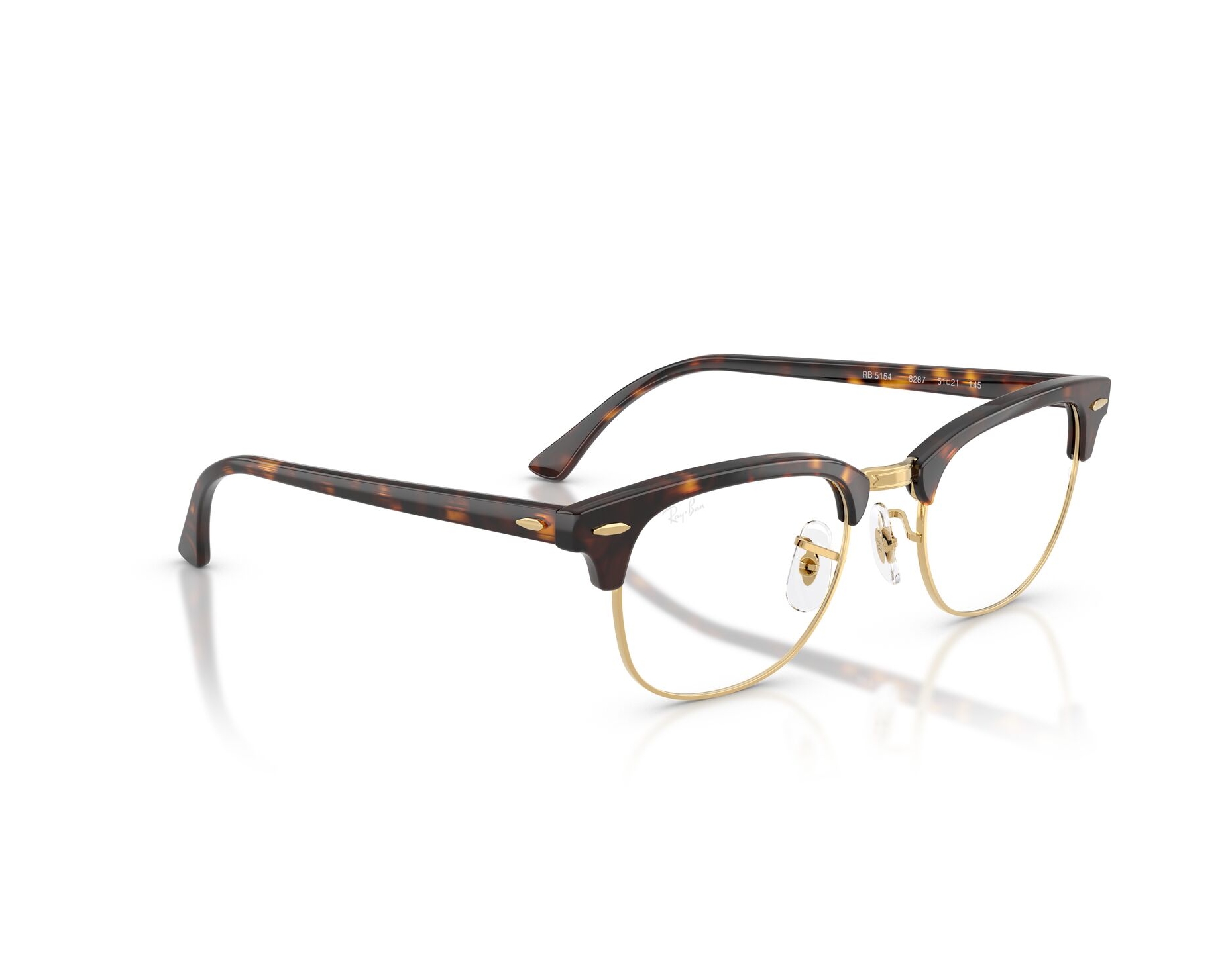 Ray-Ban RX5154 8287 51-21 Marron  vue 360 degr&eacute;s 3