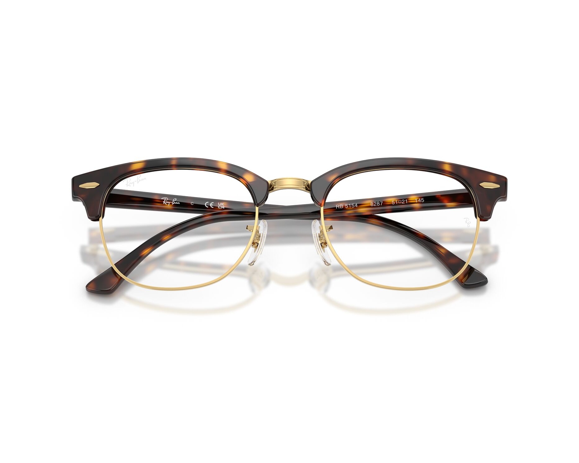 Ray-Ban RX5154 8287 51-21 Marron  vue 360 degr&eacute;s 5