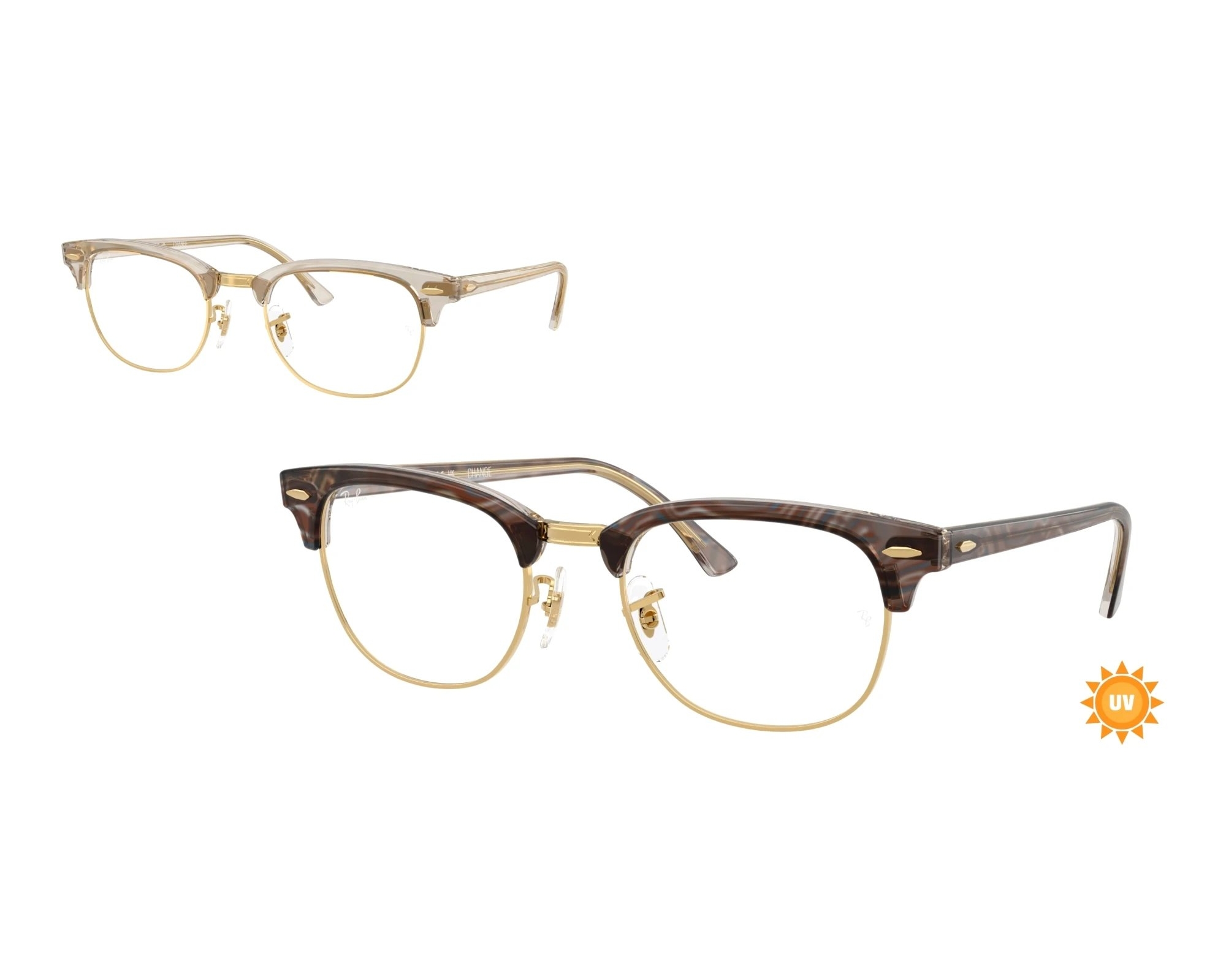 Ray-Ban RX5154 8291 51-21 Gris  vue de face
