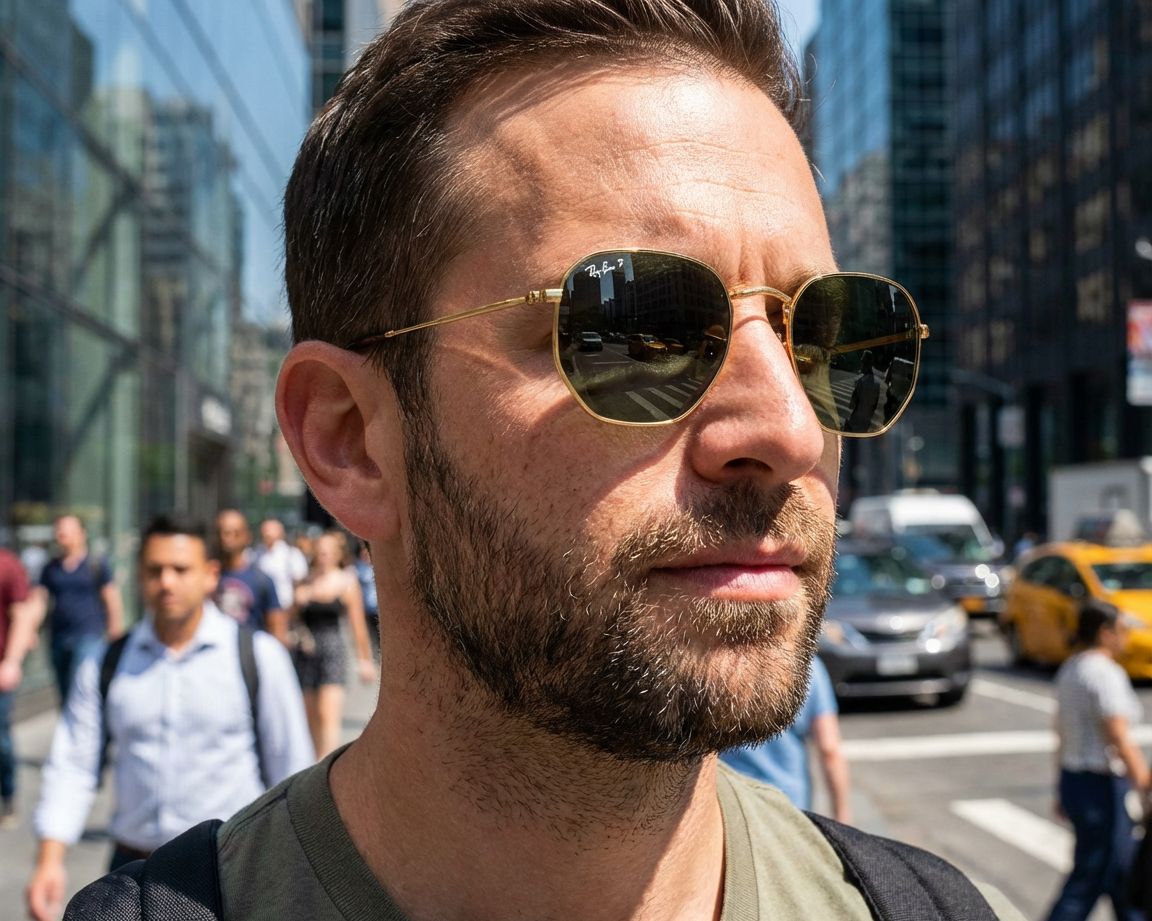 Ray-Ban RB3548N 001/58 51-21 gold  vue 360 degr&eacute;s 15