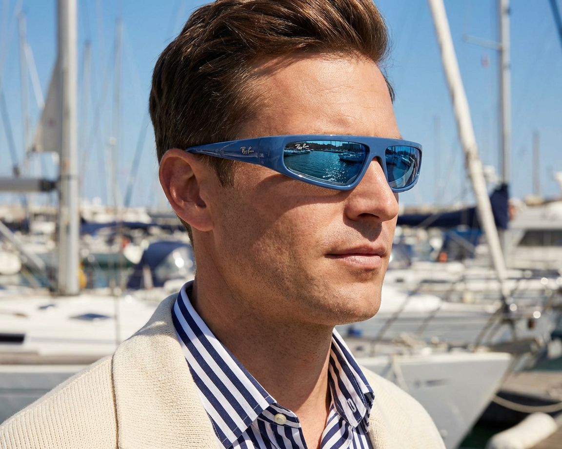 Ray-Ban RB4432 676180 - Bleu  vue 360 degr&eacute;s 7