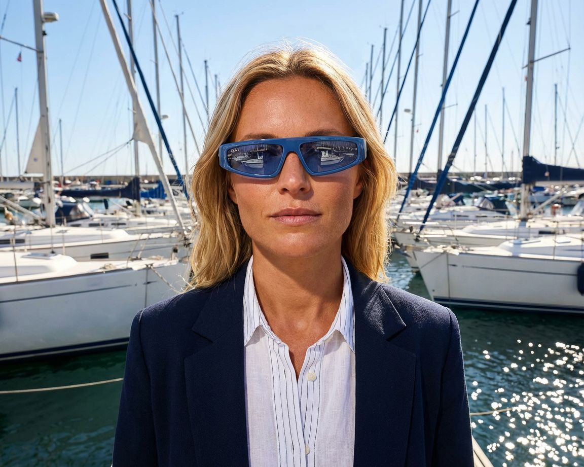 Ray-Ban RB4432 676180 - Bleu  vue 360 degr&eacute;s 8