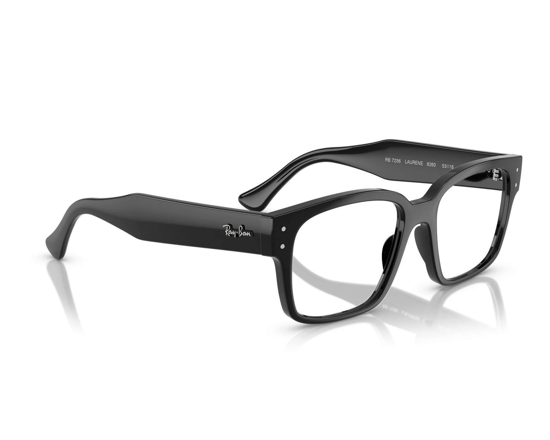 Ray-Ban RX7256 8260 51-18 Noir  vue 360 degr&eacute;s 1
