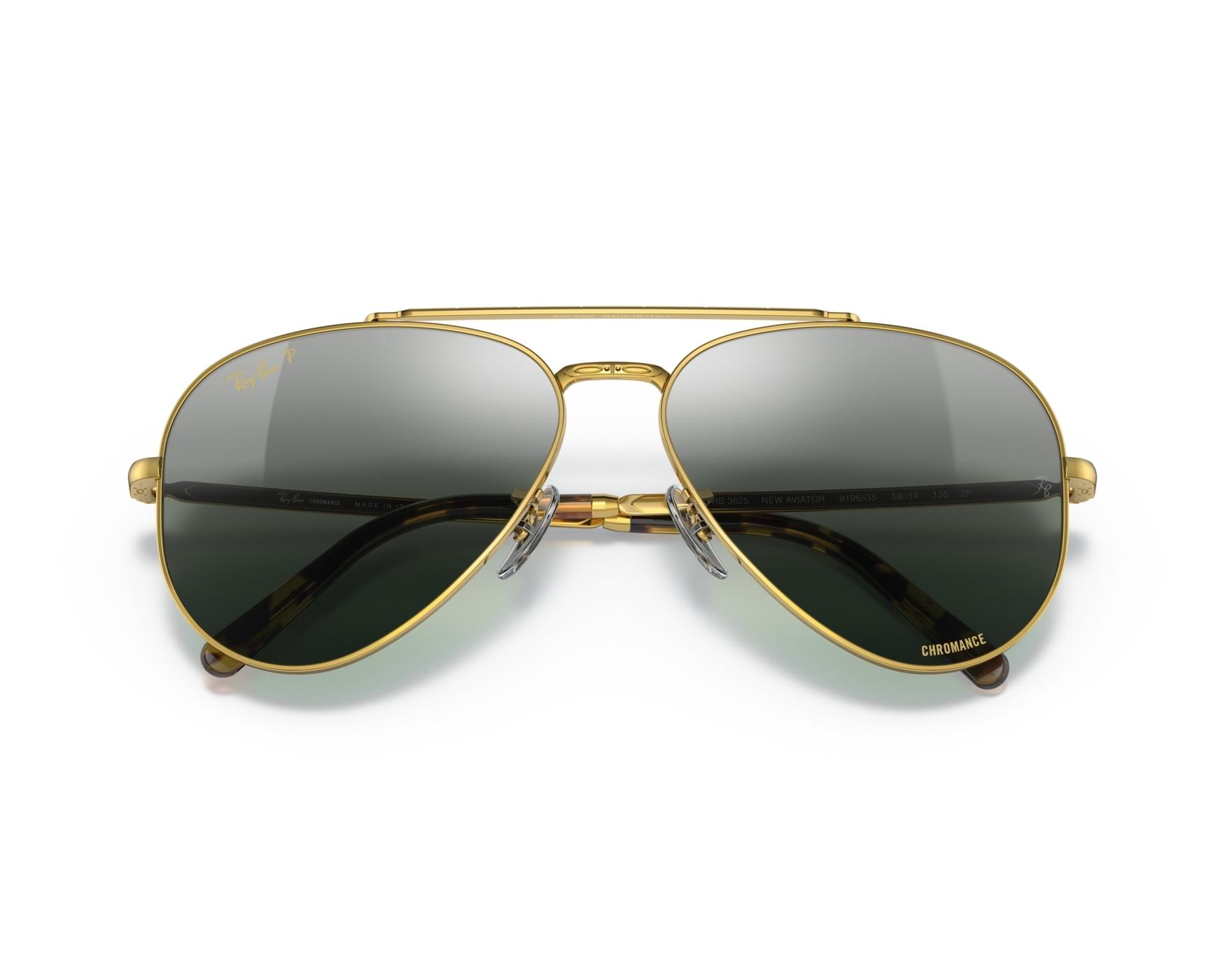 Ray-Ban RB3625 9196G6 58-14 Or  vue 360 degr&eacute;s 3