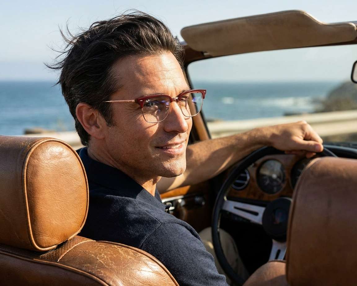 Ray-Ban RX7216 8209 49-20 Rouge  vue 360 degr&eacute;s 10