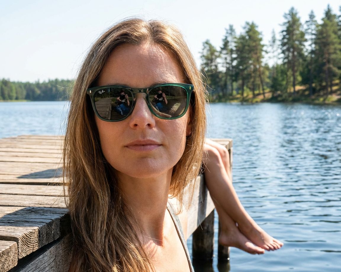 Ray-Ban RB2210 6615B1 53-21 Vert  vue 360 degr&eacute;s 8