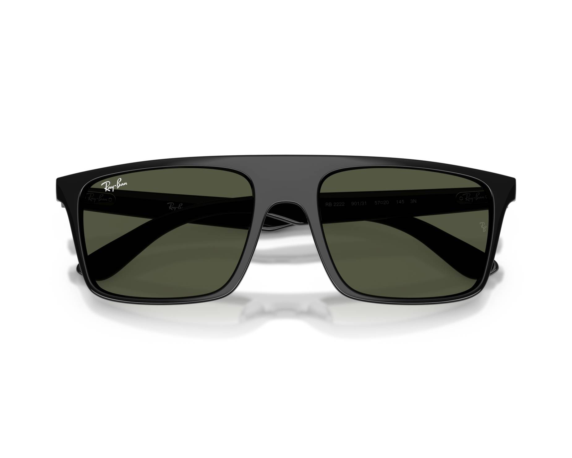 Ray-Ban RB2222 901/31 57-20 Noir  vue 360 degr&eacute;s 2