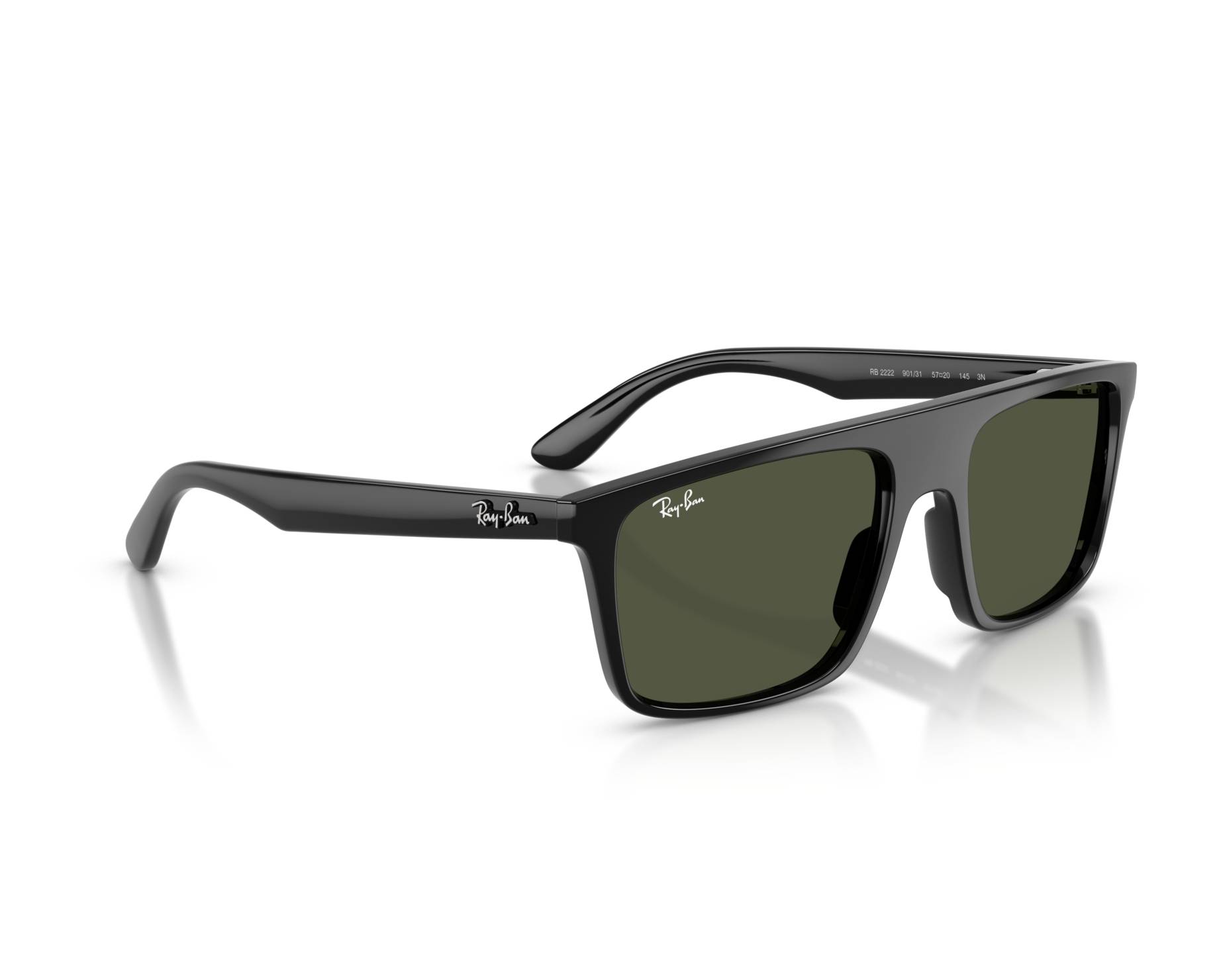 Ray-Ban RB2222 901/31 57-20 Noir  vue 360 degr&eacute;s 3