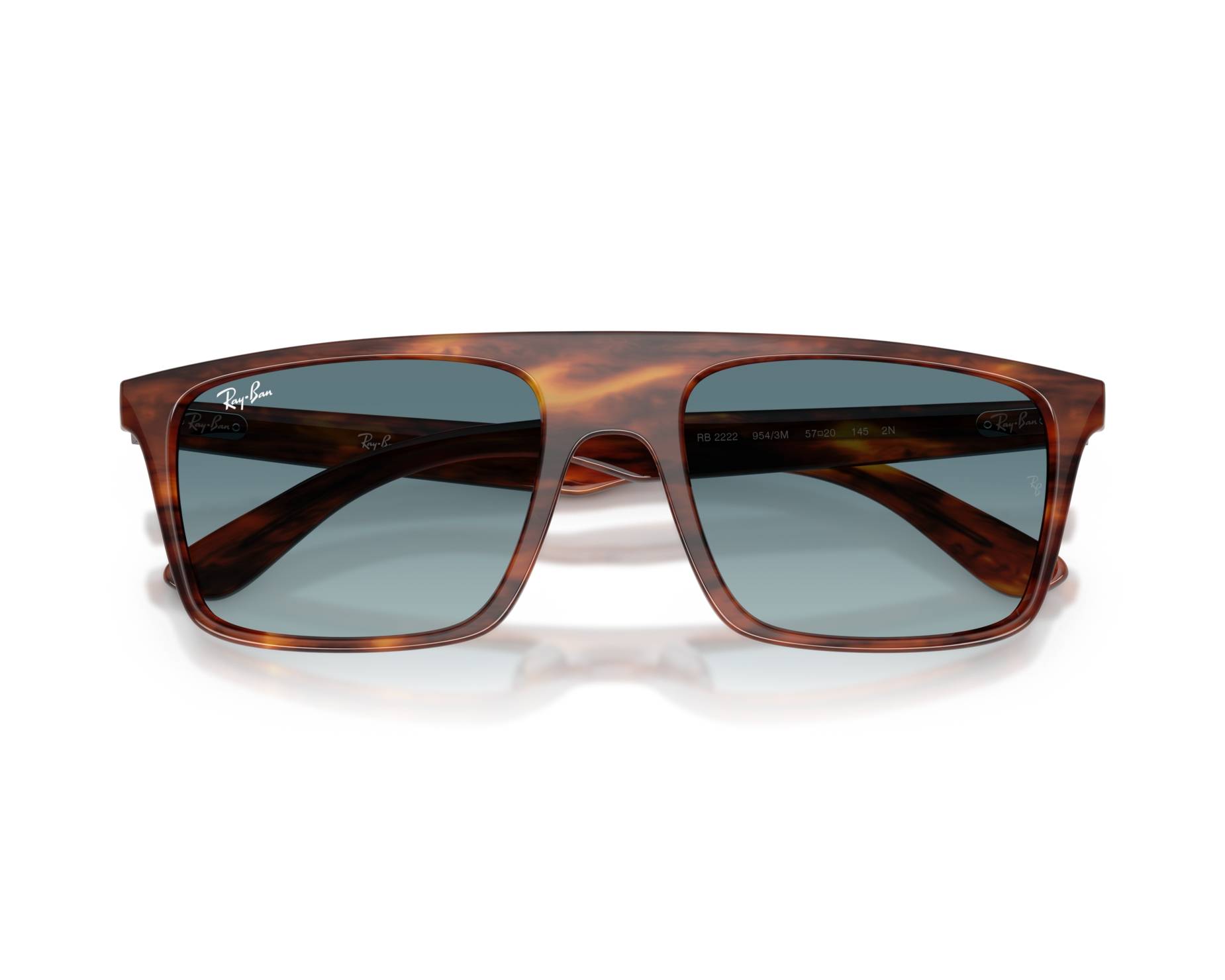 Ray-Ban RB2222 954/3M 57-20 Marron  vue 360 degr&eacute;s 5