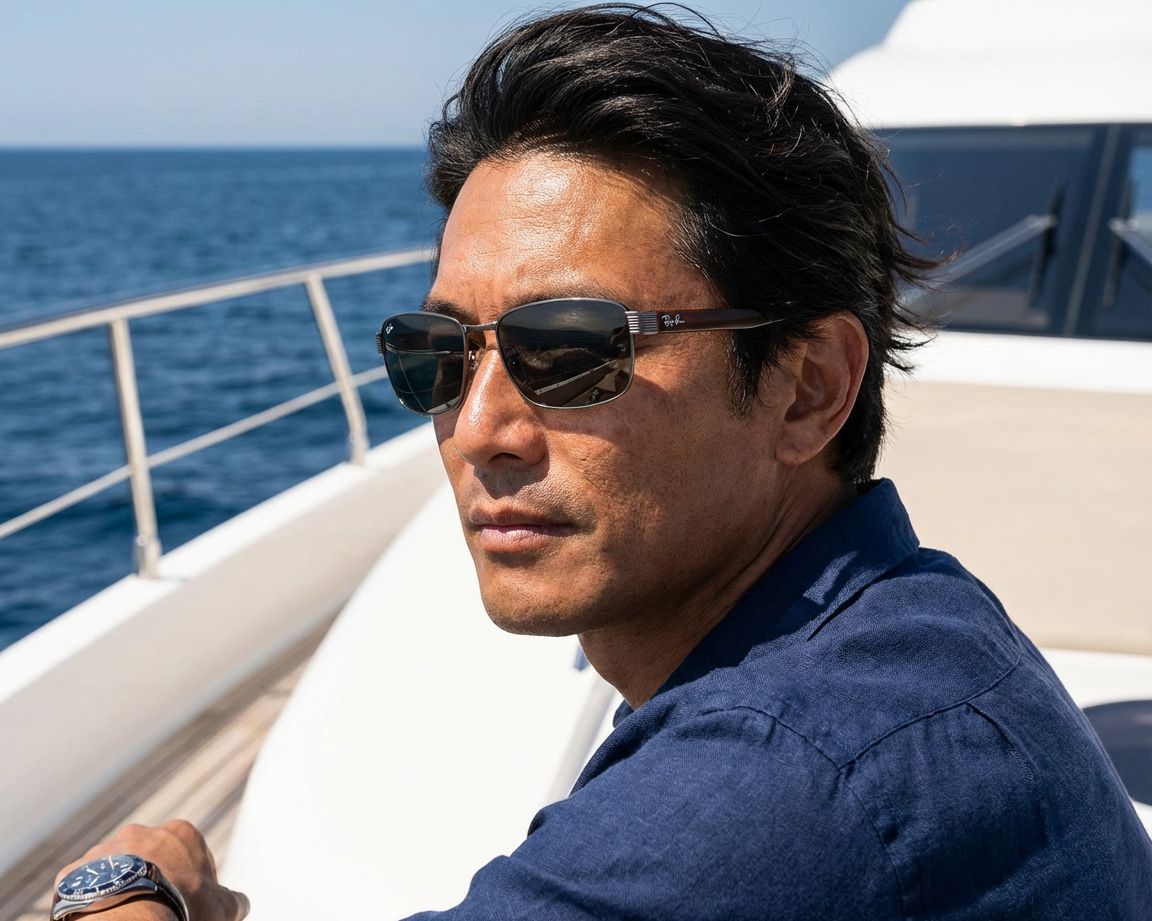 Ray-Ban RB3750 925940 59-18 Marron  vue 360 degr&eacute;s 10