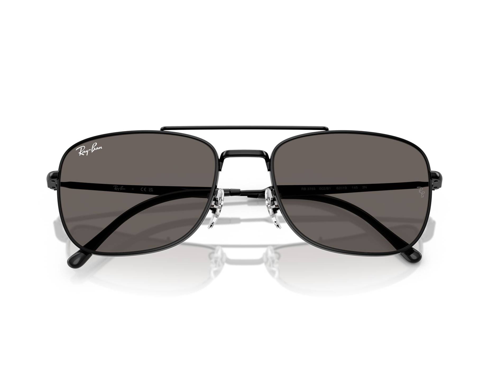 Ray-Ban RB3755 002/B1 59-19 Noir  vue 360 degr&eacute;s 4