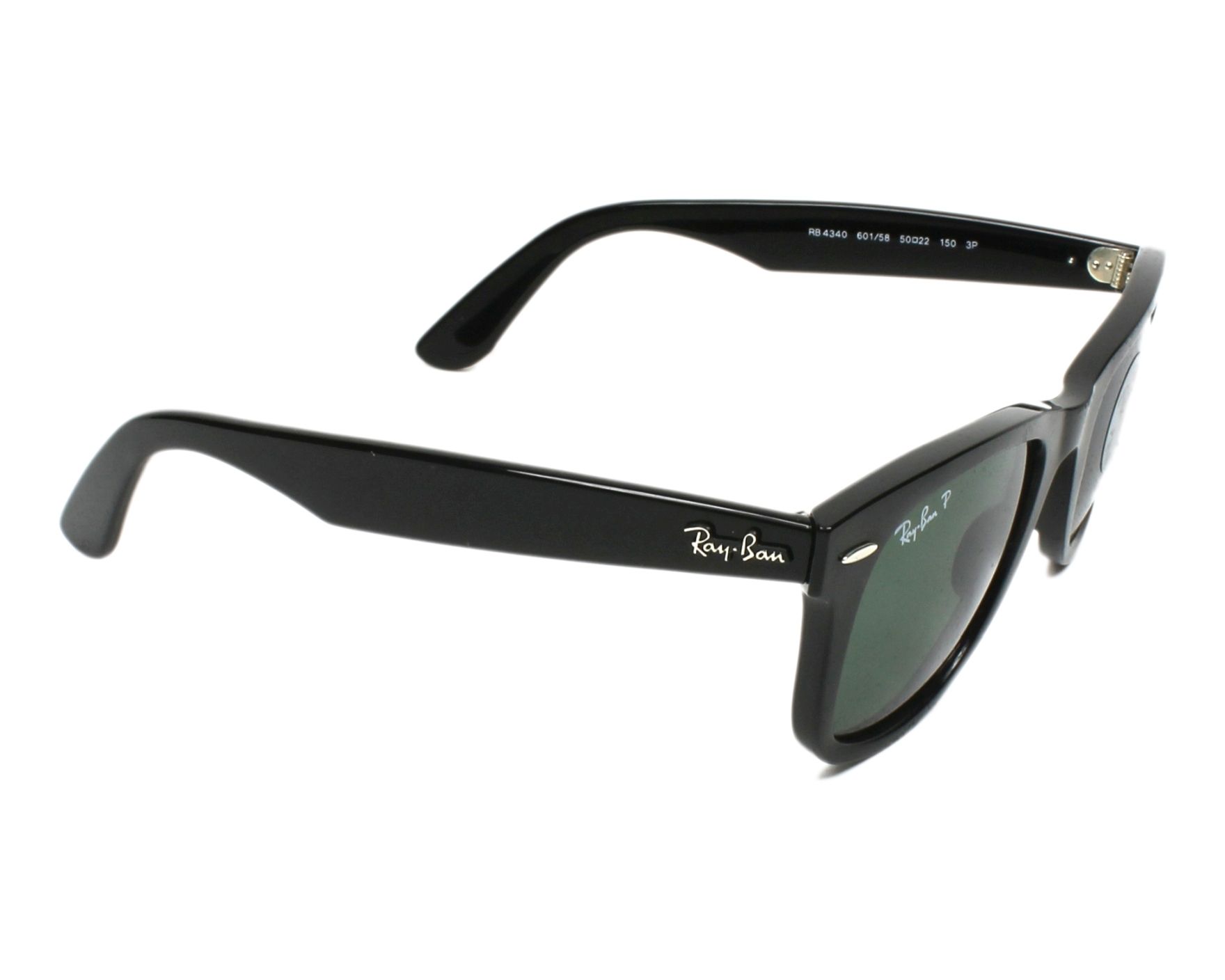 Ray-Ban RB-4340 601/58 50-22 Noir  vue de c&ocirc;t&eacute;