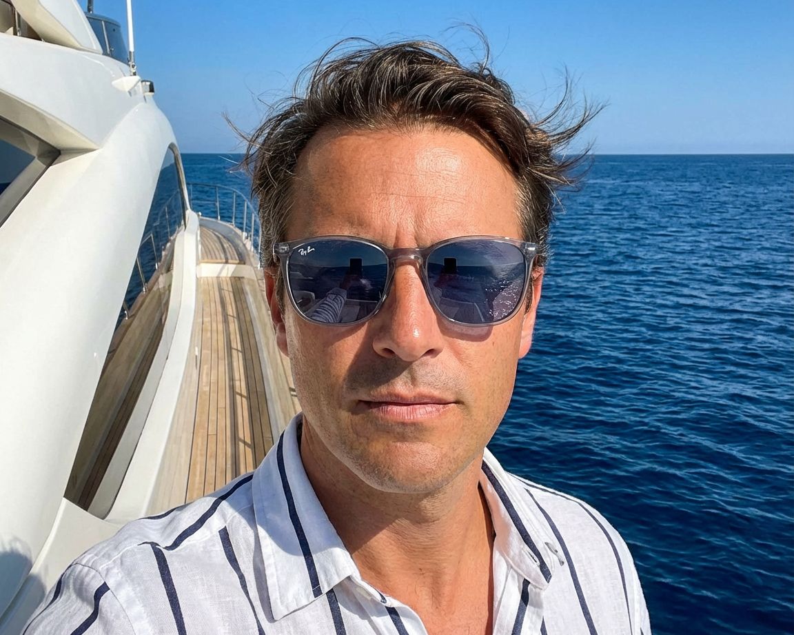 Ray-Ban RB-4387 639980 56-18 Bleu Bleu vue 360 degr&eacute;s 13