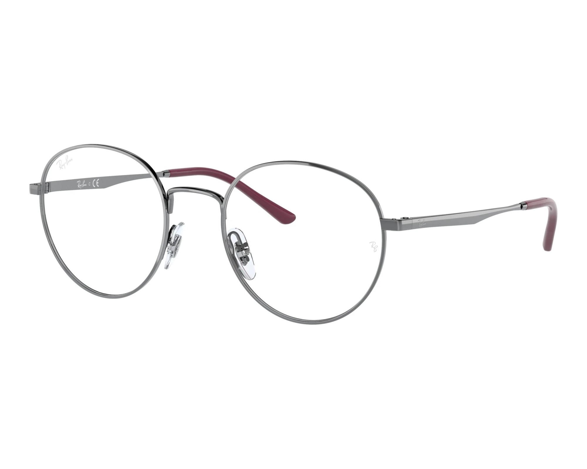 Ray-Ban RX3681V 2502 48-20 Gris  vue de face