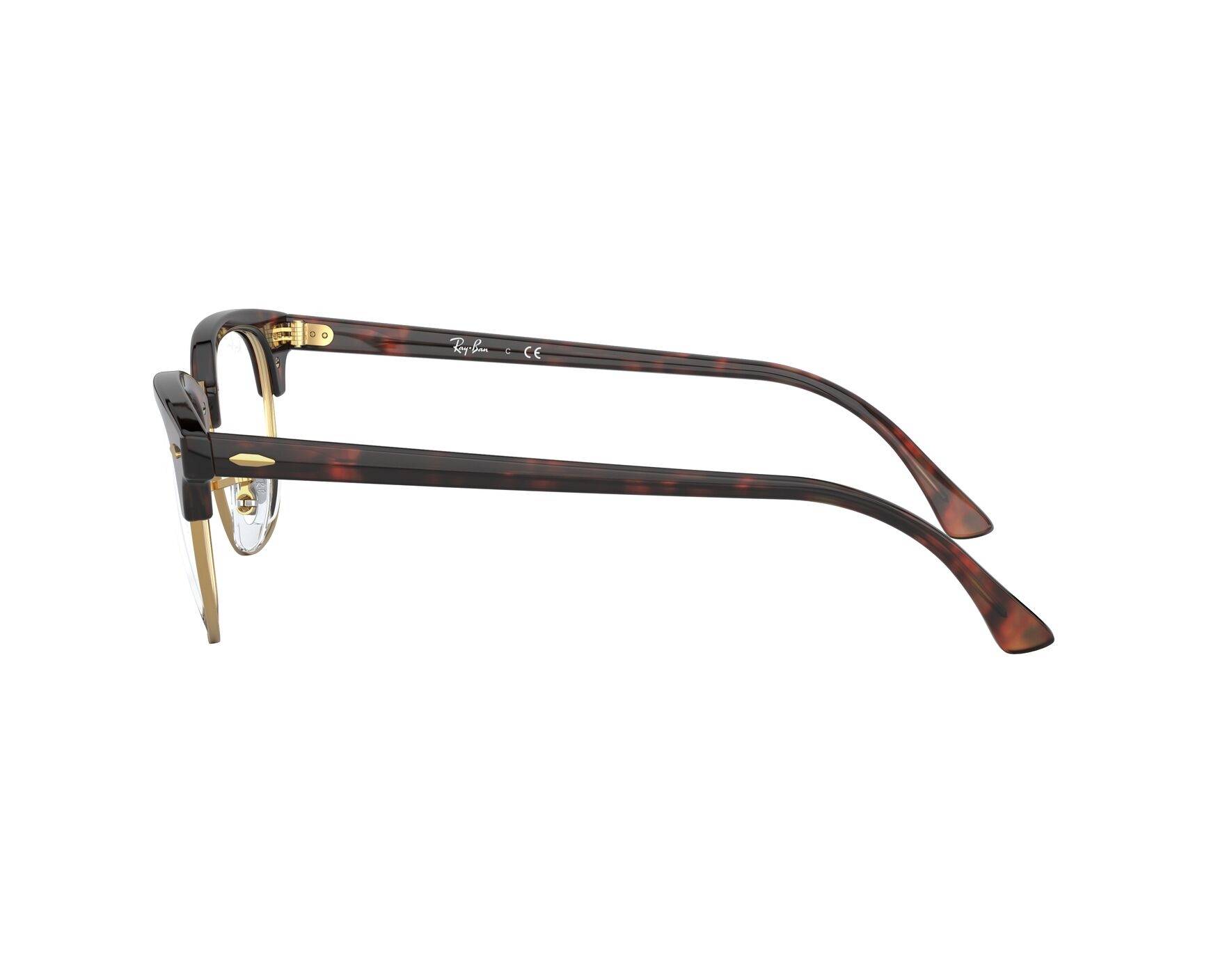 Ray-Ban RX-5154 8058 - Havane Or vue 360 degr&eacute;s 4