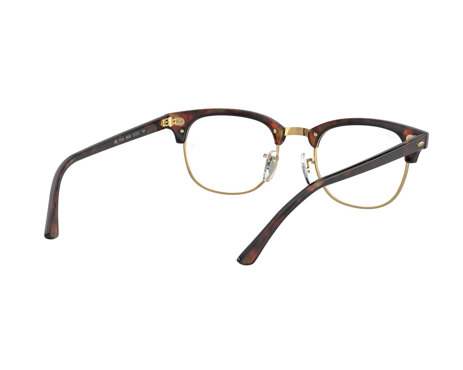 Ray-Ban RX-5154 8058 - Havane Or vue 360 degr&eacute;s 8