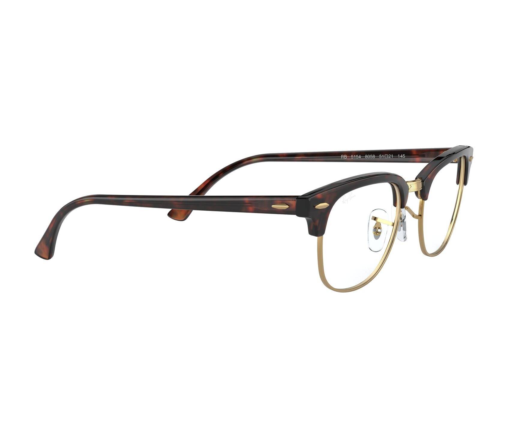 Ray-Ban RX-5154 8058 - Havane Or vue 360 degr&eacute;s 11