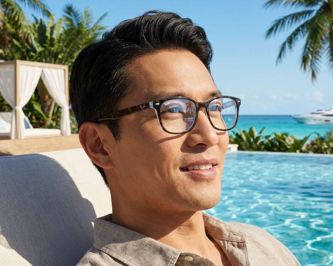 Ray-Ban RX5375 5883 51-18 Marron  vue 360 degr&eacute;s 14