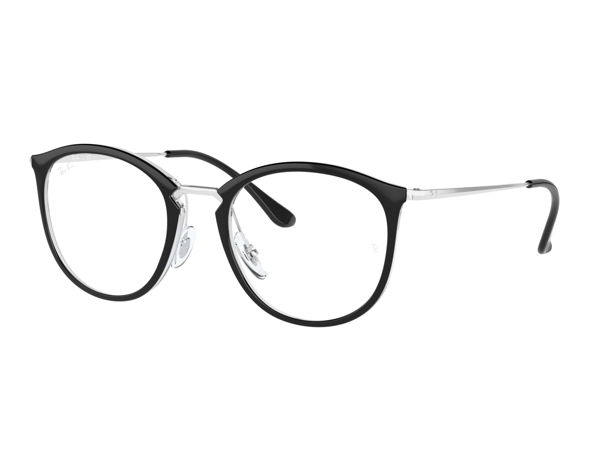 Ray-Ban RX7140 5852 49-20 Noir  vue de face