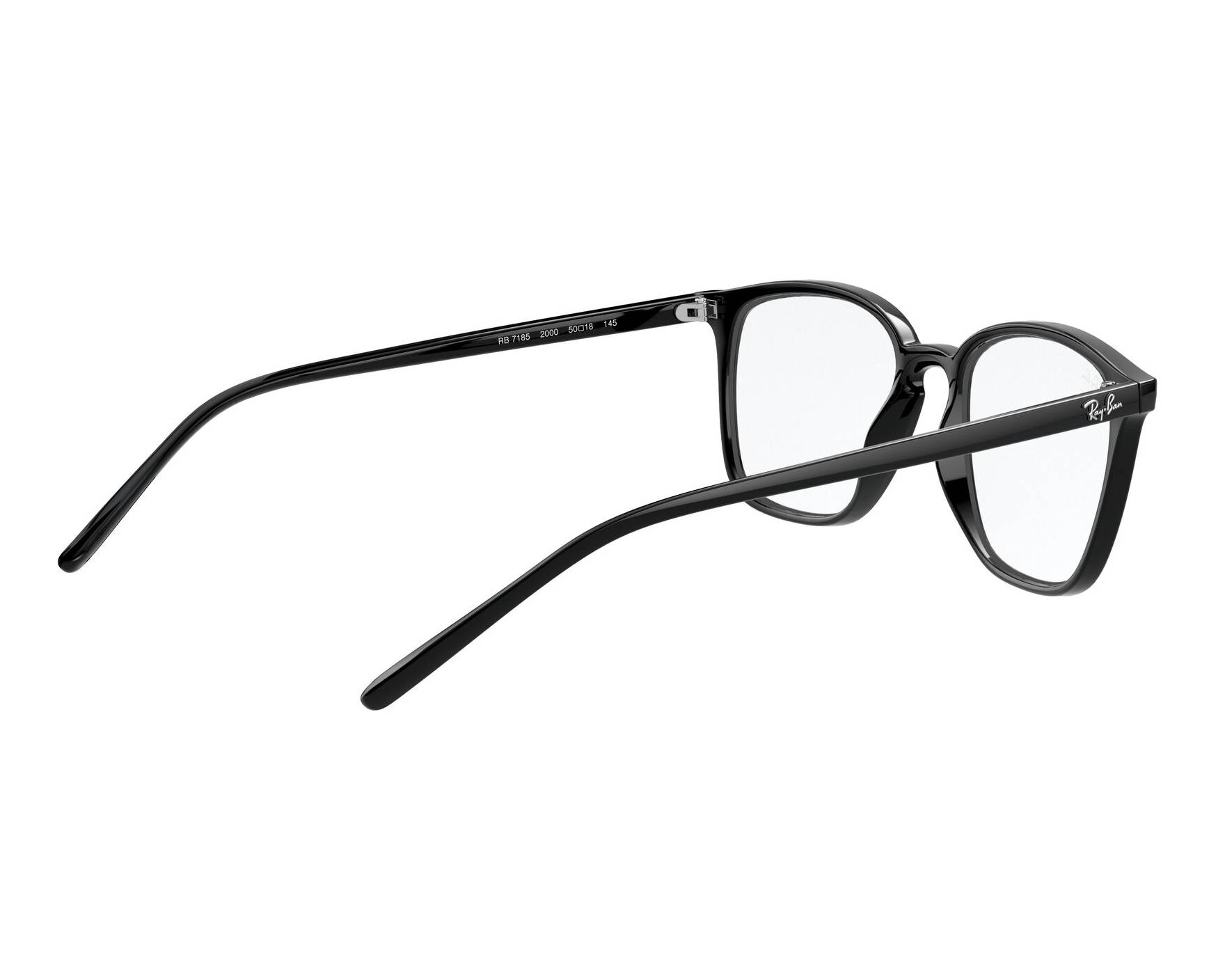 Ray-Ban RX-7185 2000 50-18 Noir  vue 360 degr&eacute;s 9