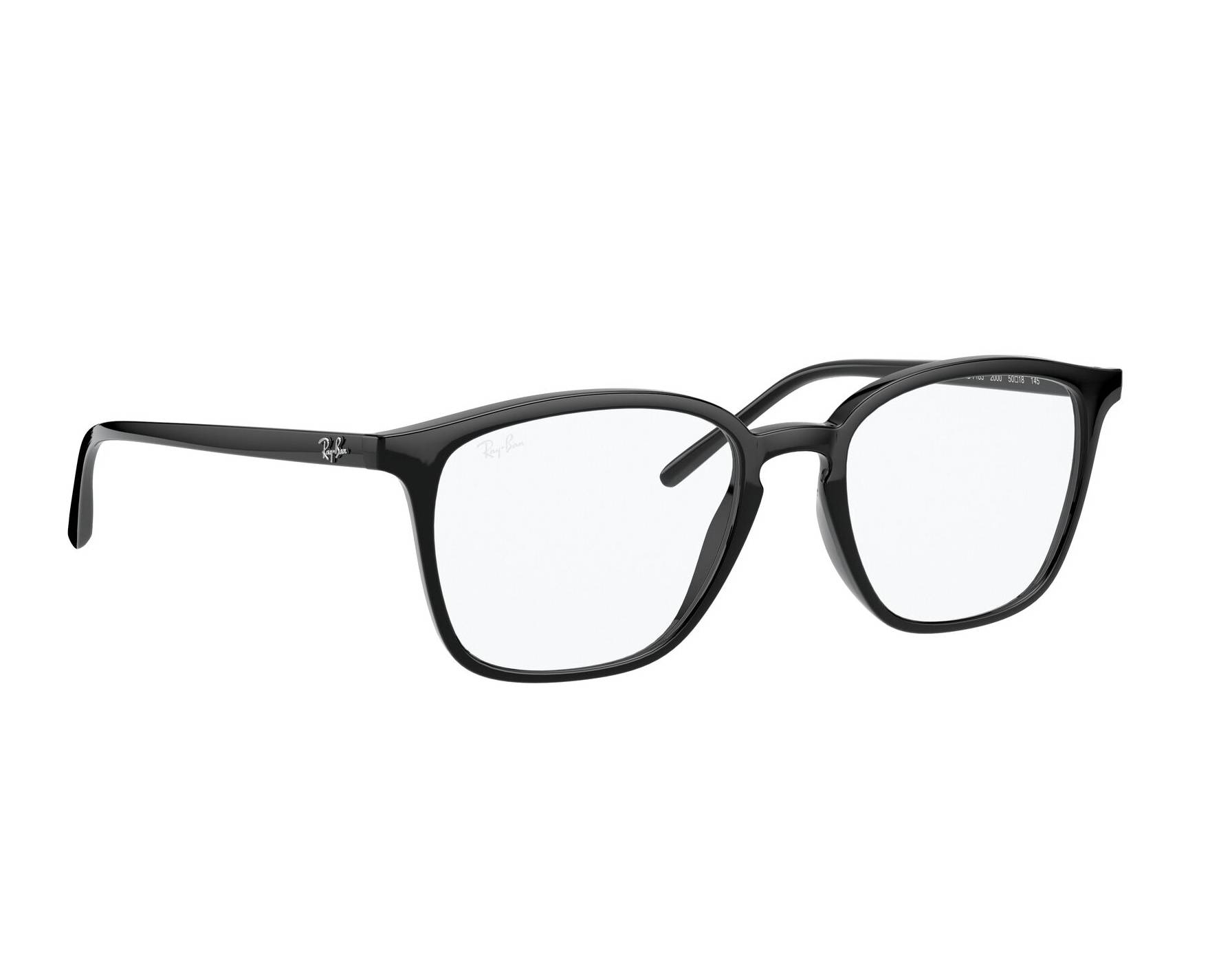 Ray-Ban RX-7185 2000 50-18 Noir  vue 360 degr&eacute;s 12