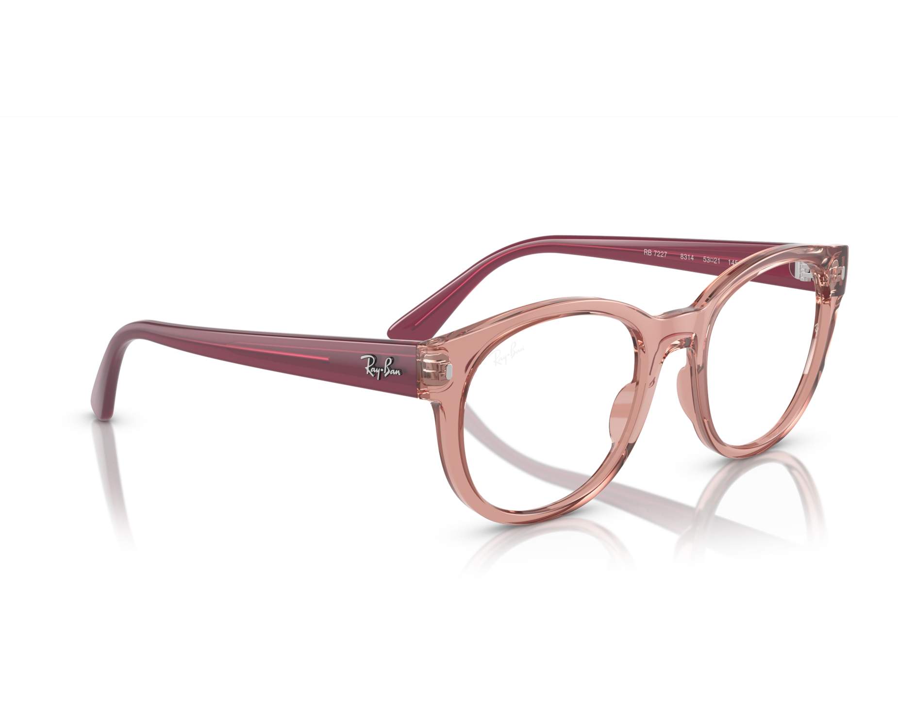 Ray-Ban RX7227 8314 53-21 Rose  vue 360 degr&eacute;s 4
