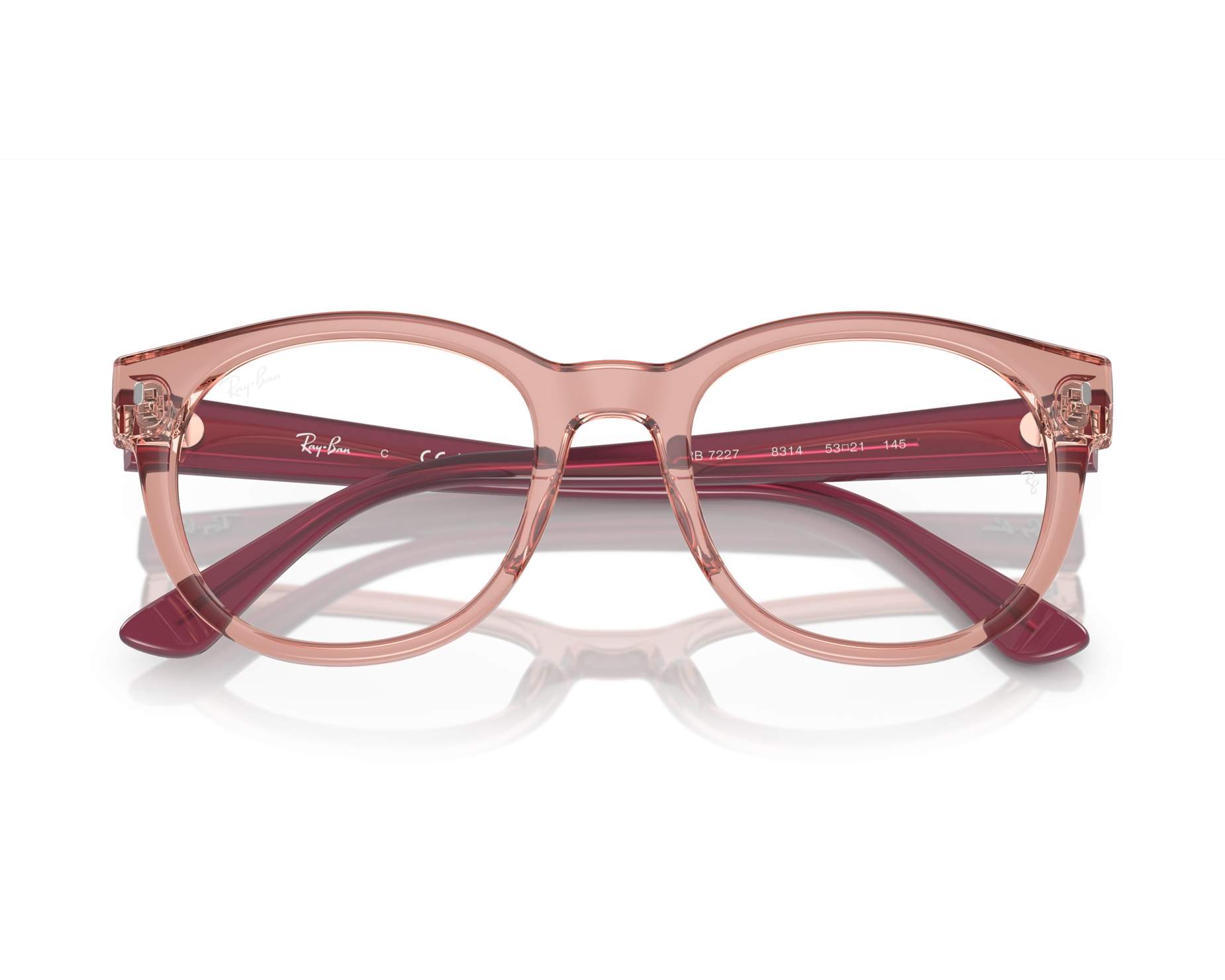 Ray-Ban RX7227 8314 53-21 Rose  vue 360 degr&eacute;s 6