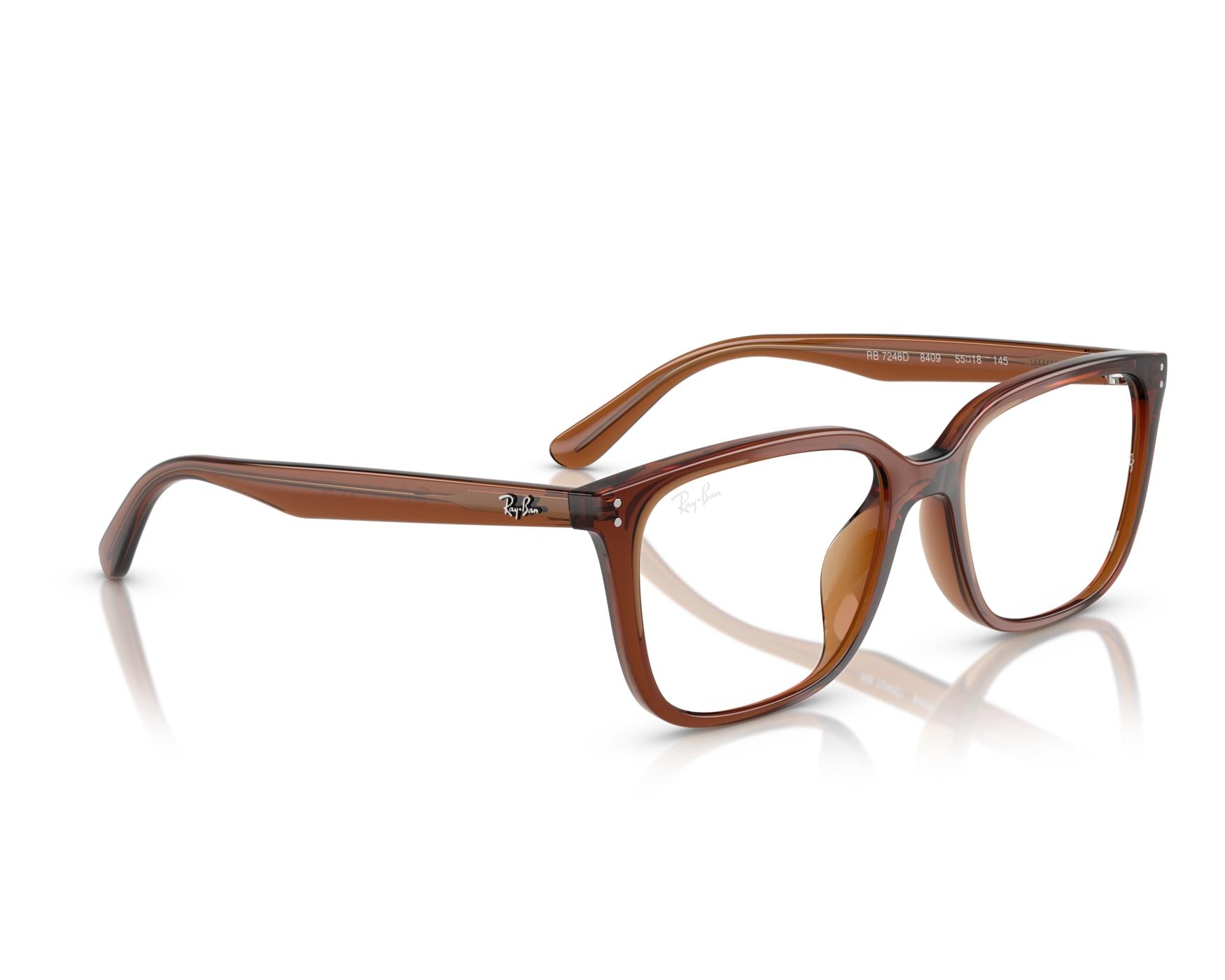 Ray-Ban RX7248D 8409 55-18 Marron  vue 360 degr&eacute;s 5