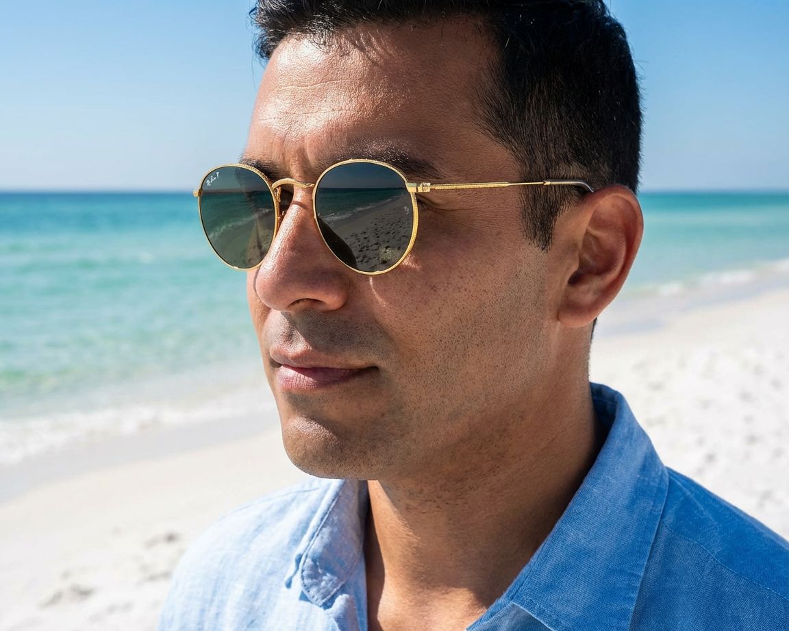 Ray-Ban RB3447 001/58 50-21 Or  vue 360 degr&eacute;s 15