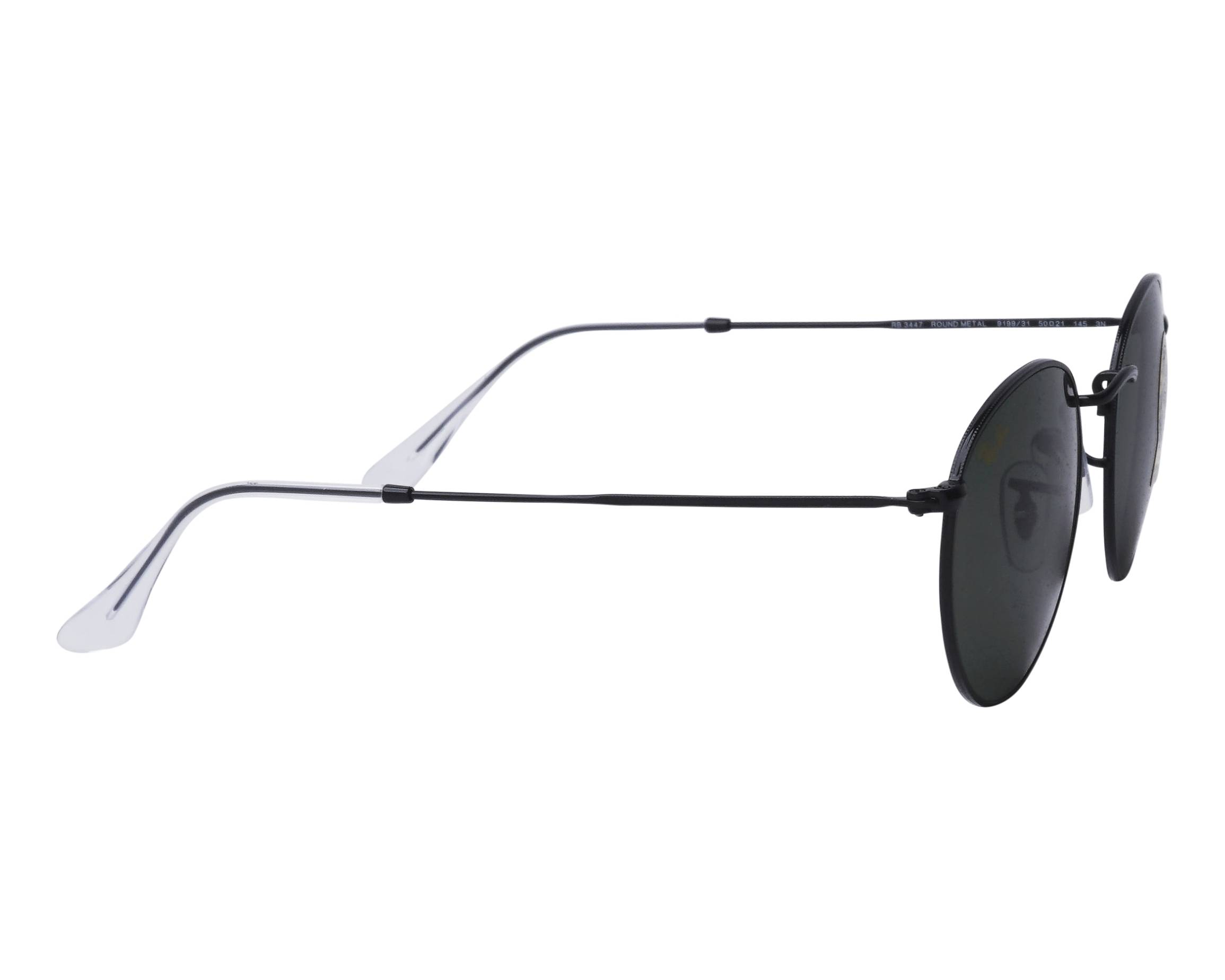 Ray-Ban RB3447 919931 47-21 Black  vue de c&ocirc;t&eacute;