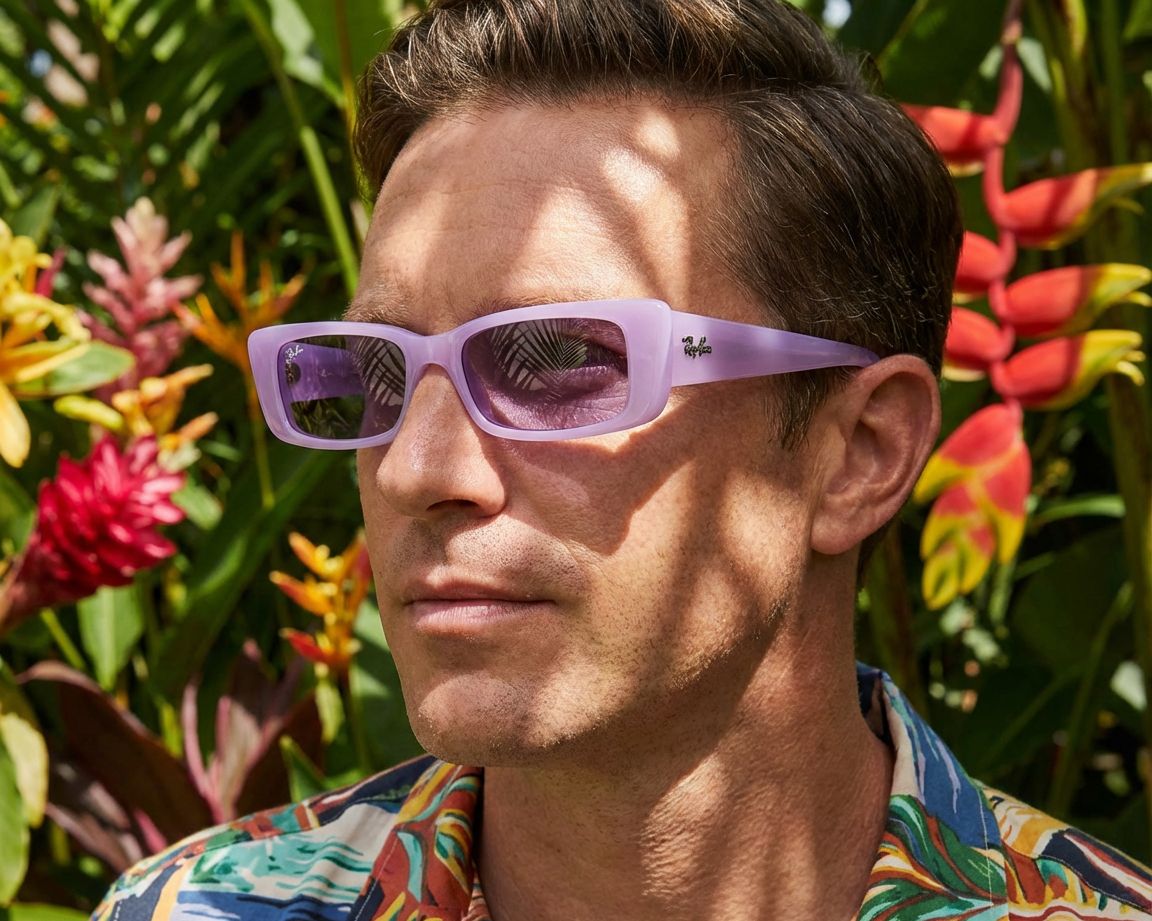 Ray-Ban RB4425 67581A 54-17 Violet  vue 360 degr&eacute;s 7