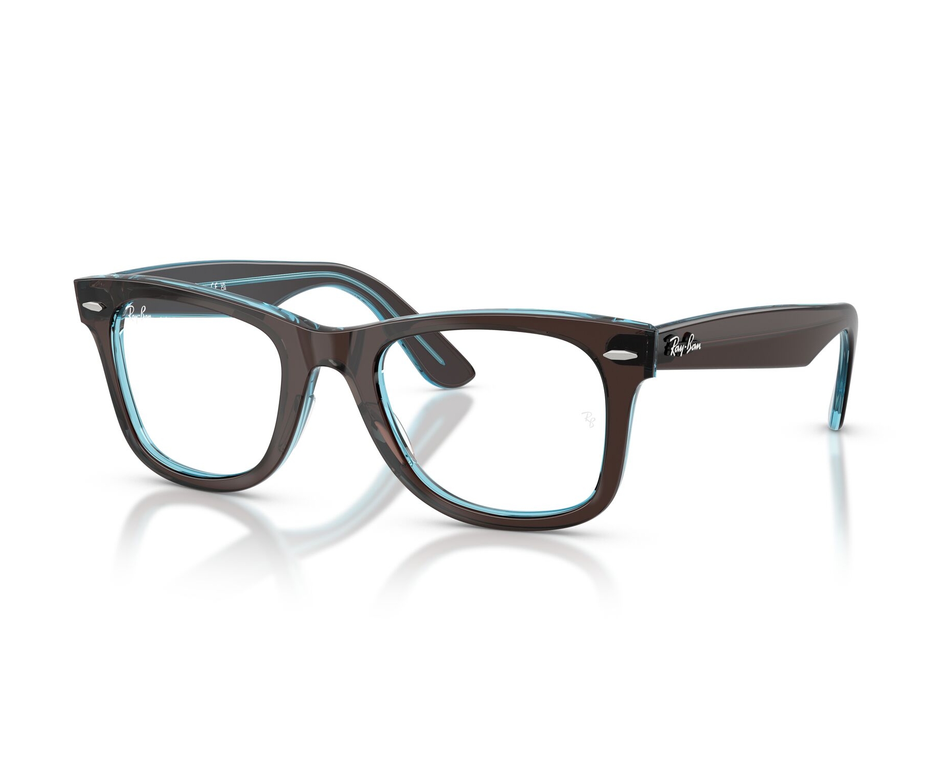 Ray-Ban RX4340V 8366 50-22 Marron  vue 360 degr&eacute;s 8