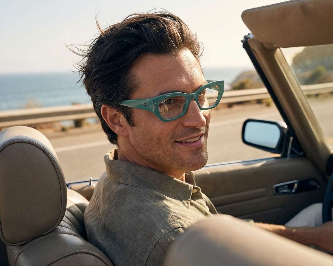 Ray-Ban RX7330 8345 - Vert  vue 360 degr&eacute;s 7