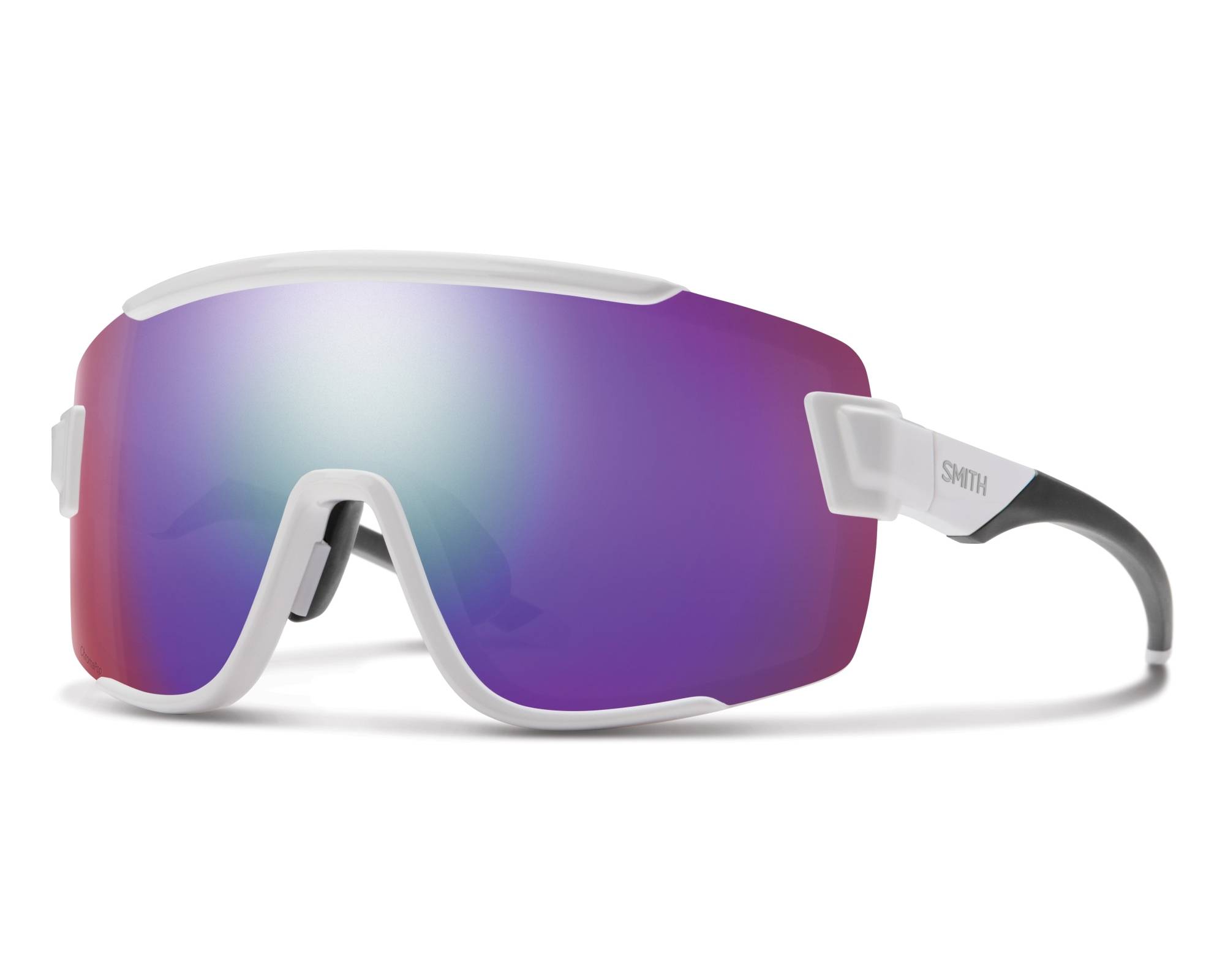 Smith Optics WILDCAT 0BK/DI - Blanc Argent vue de profil