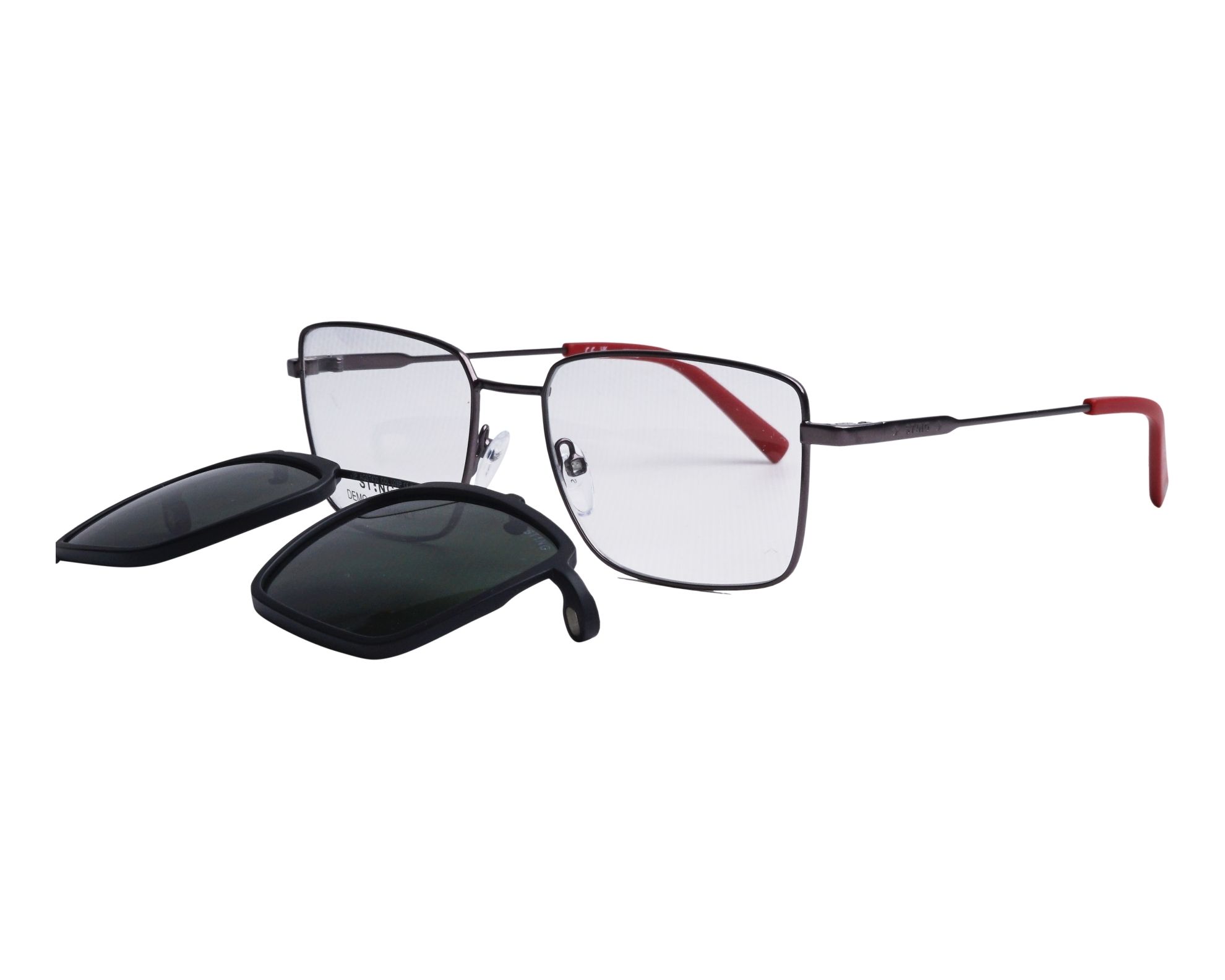 Sting SST430 627P 54-17 Gunmetal Rouge vue 360 degr&eacute;s 1