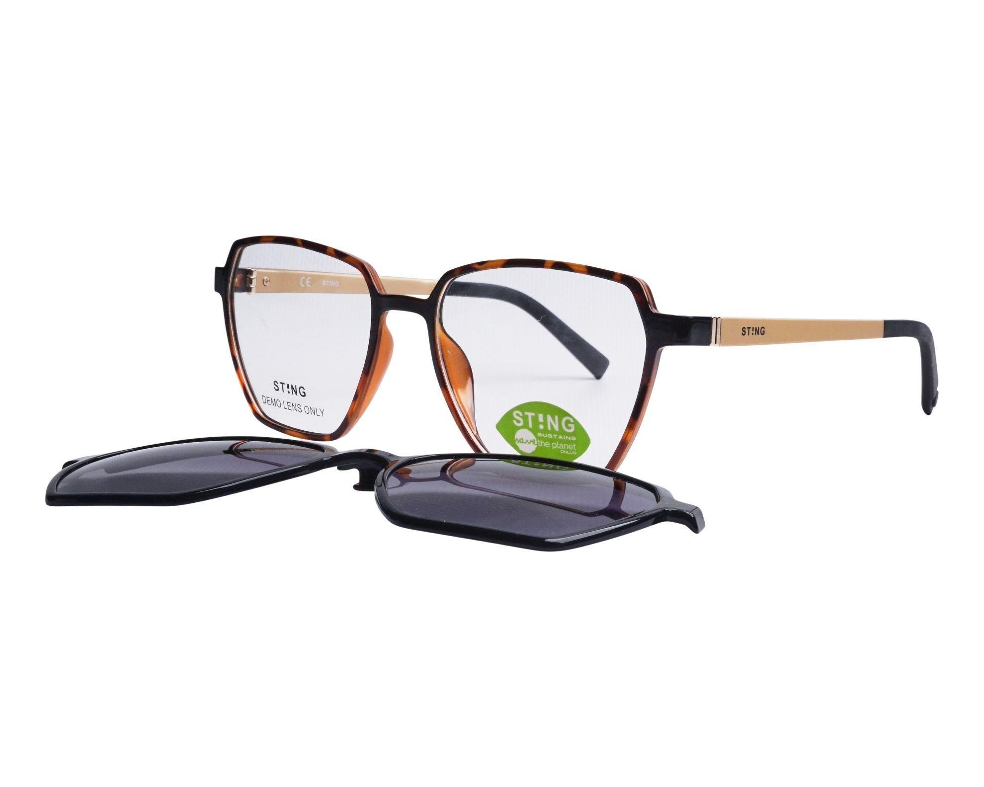 Sting SST411 AH9P 53-17 Brown Gold vue 360 degr&eacute;s 6