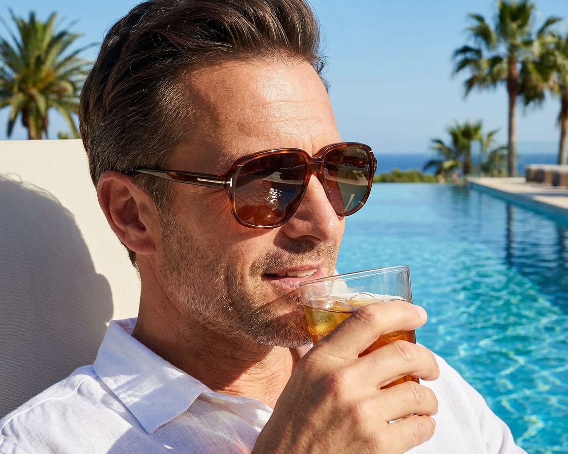 Tom Ford FT-1024 52F 59-14 Havana  vue de c&ocirc;t&eacute;