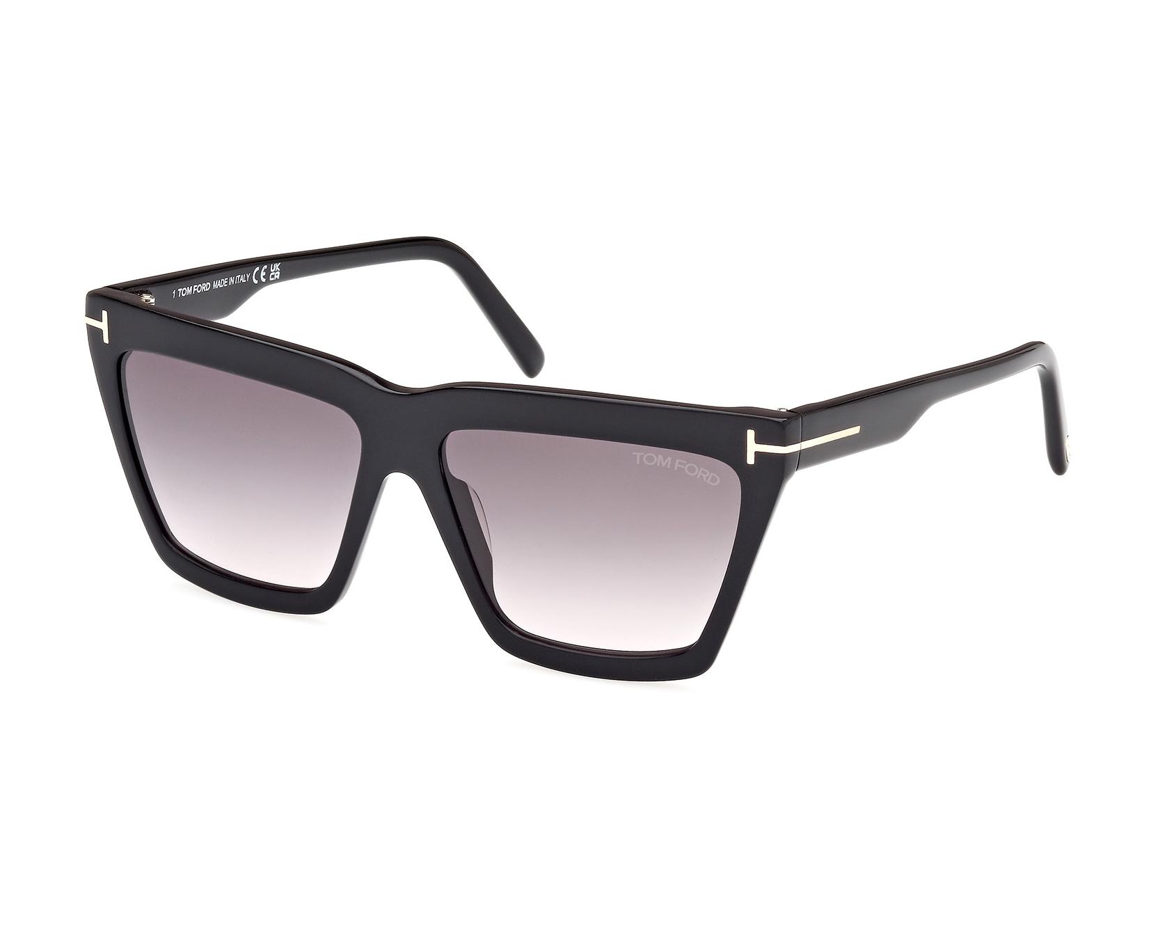 Lunettes De Soleil TOM FORD TF 367 01D - Noir Gris, Verres Polarisés, Monture 57-18